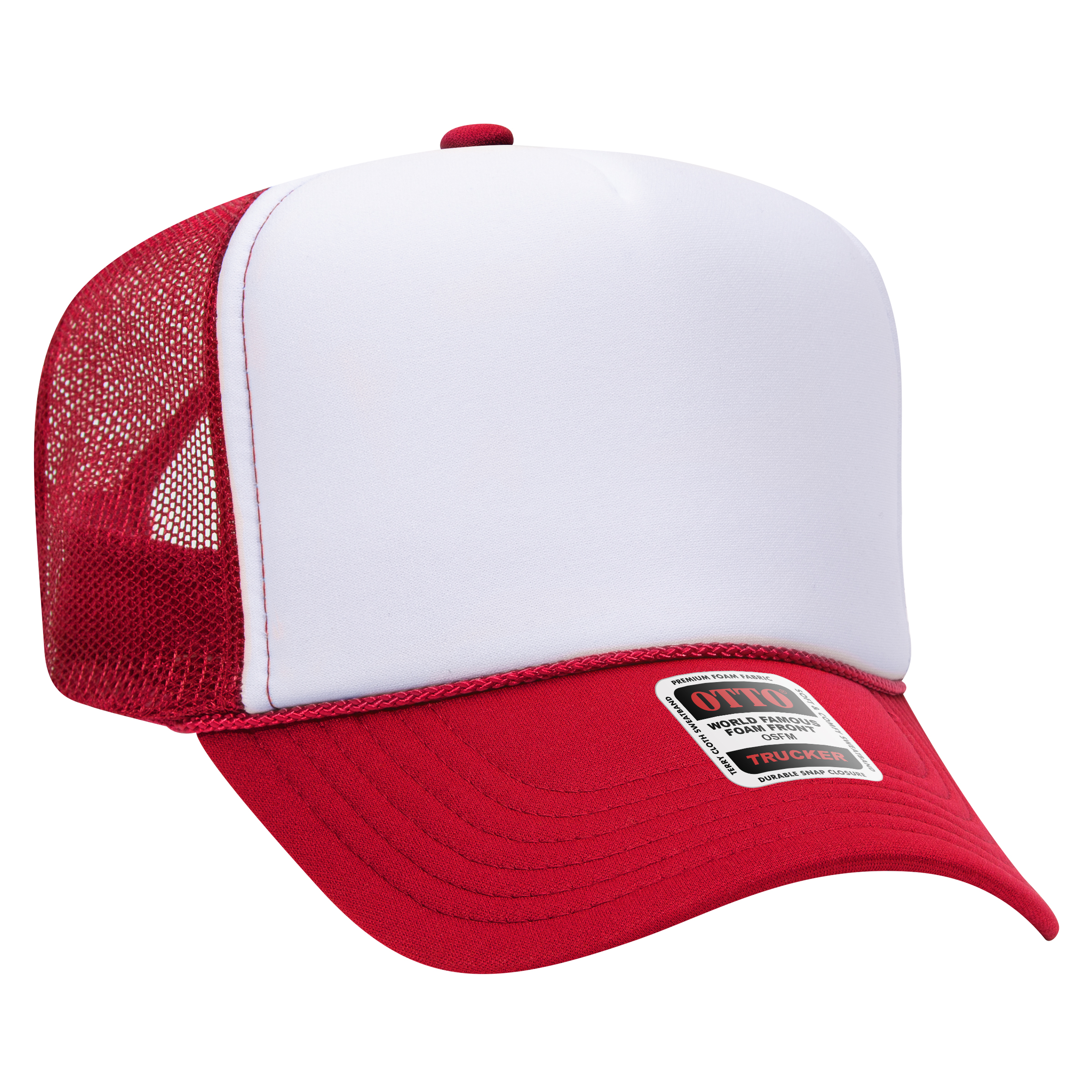 OTTO CAP® 5 Panel High Crown Mesh Back Trucker Hat 31