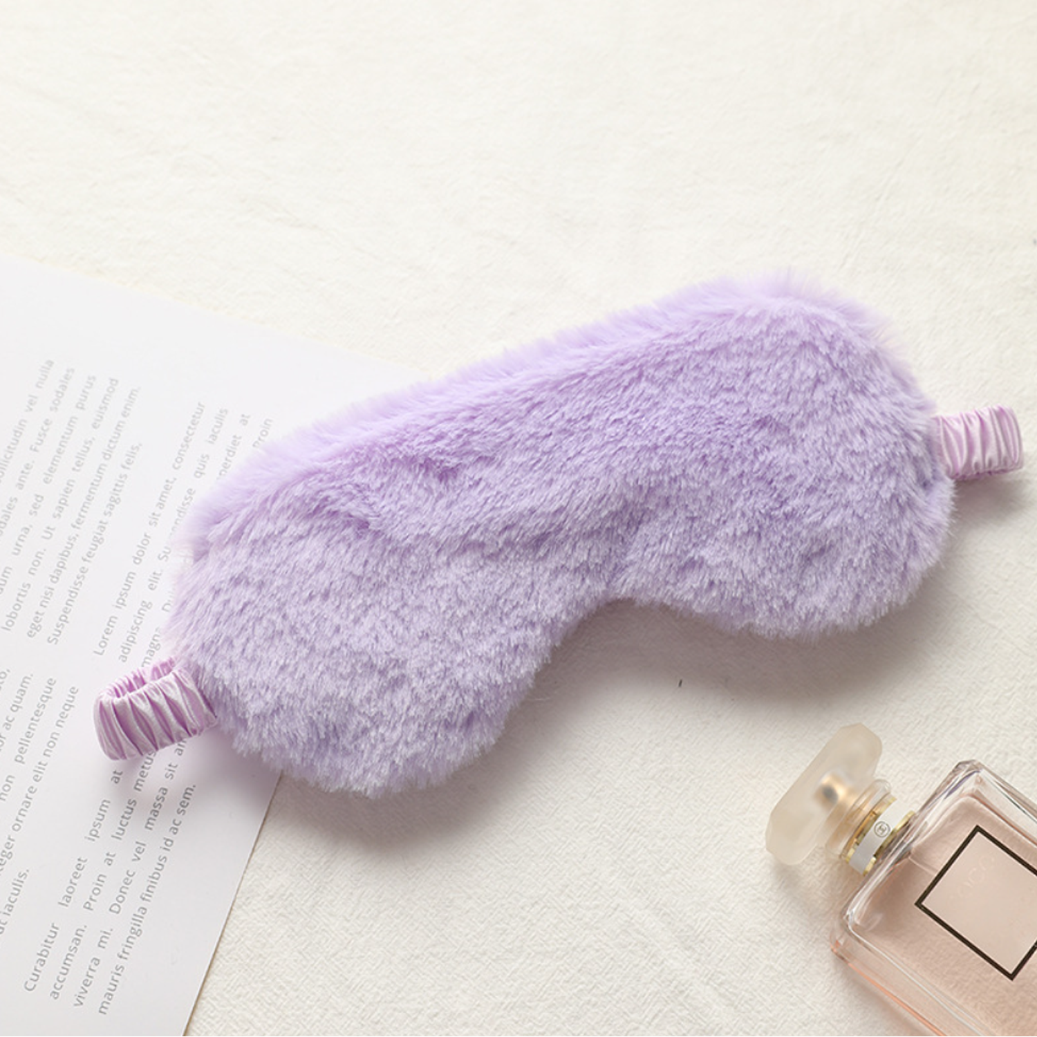 Rabbit Hair Blackout Sleep Mask 4