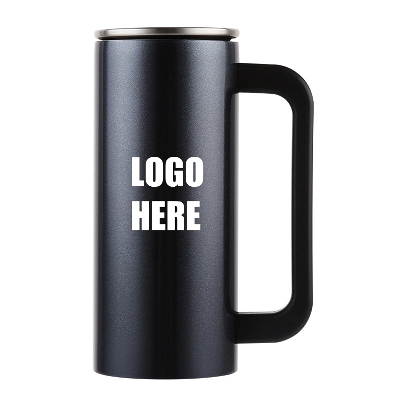 Custom 12 oz Stainless Steel Coffee Tumbler With Handle 6