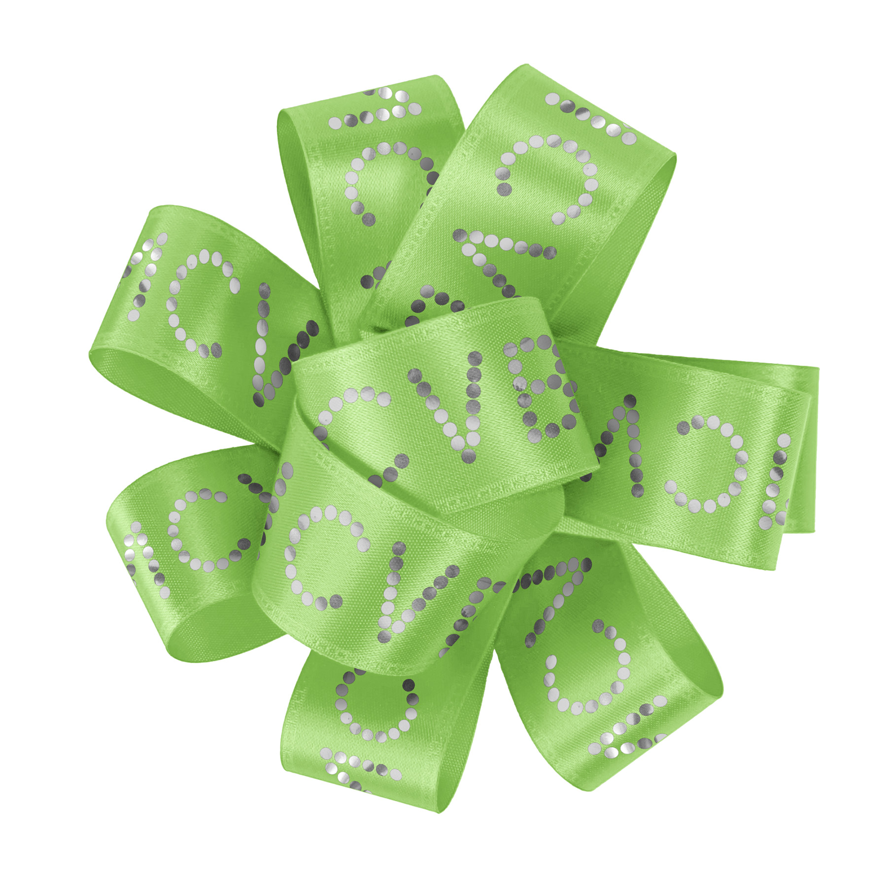 1" Badge Satin Bow - Sparkle 31