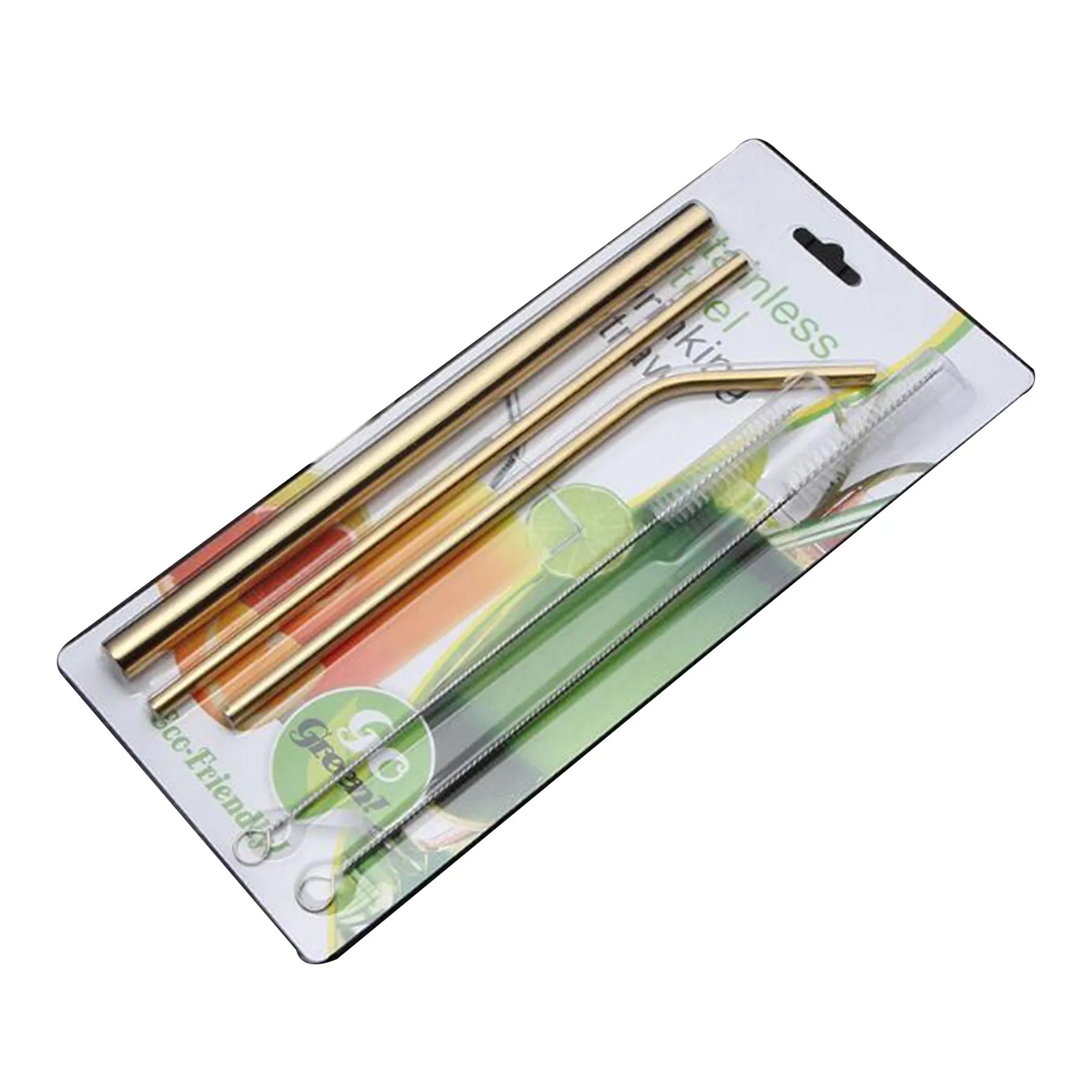 Stainless Steel Straws And Brush Set 2