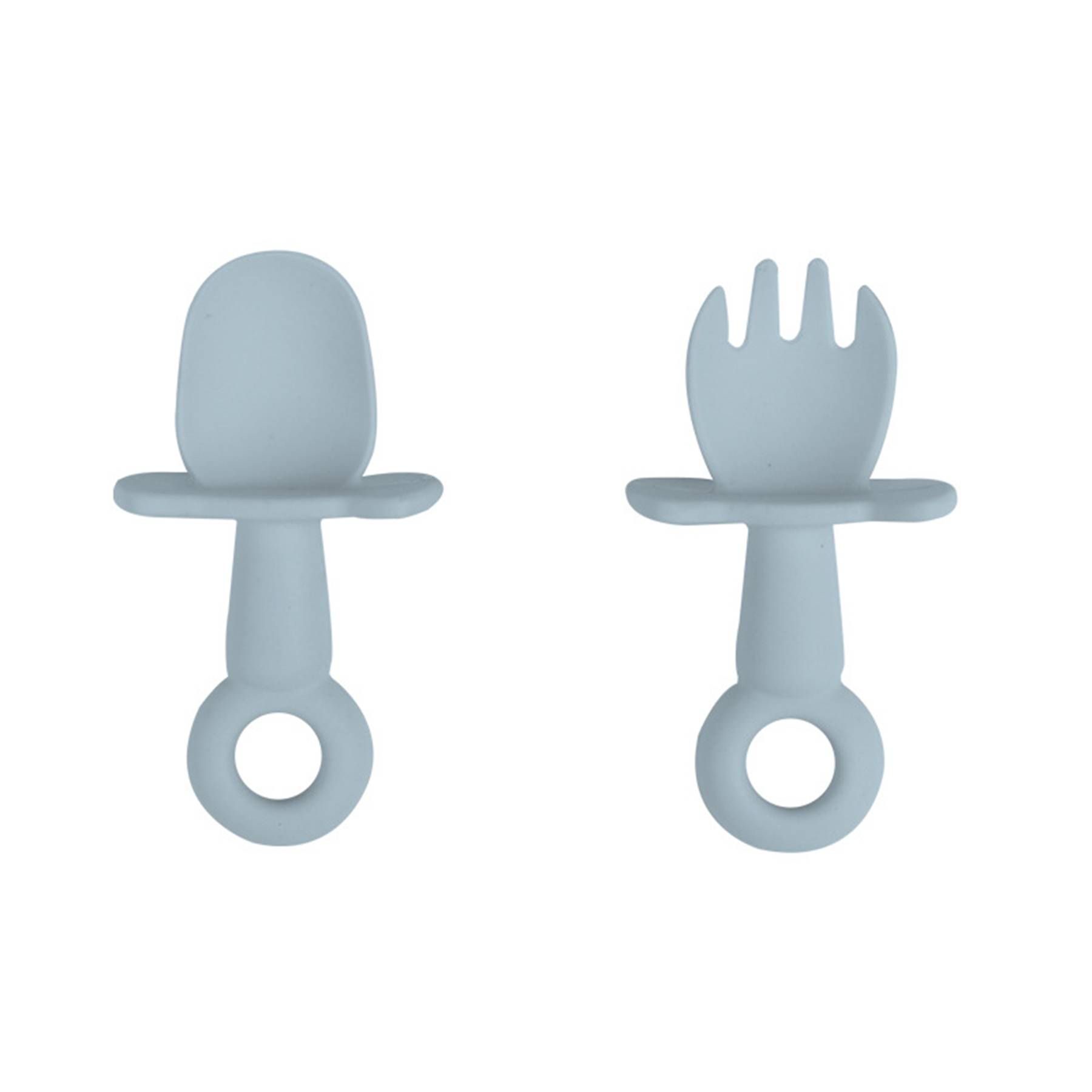 Silicone Baby Spoons Self Feeding and Forks 2