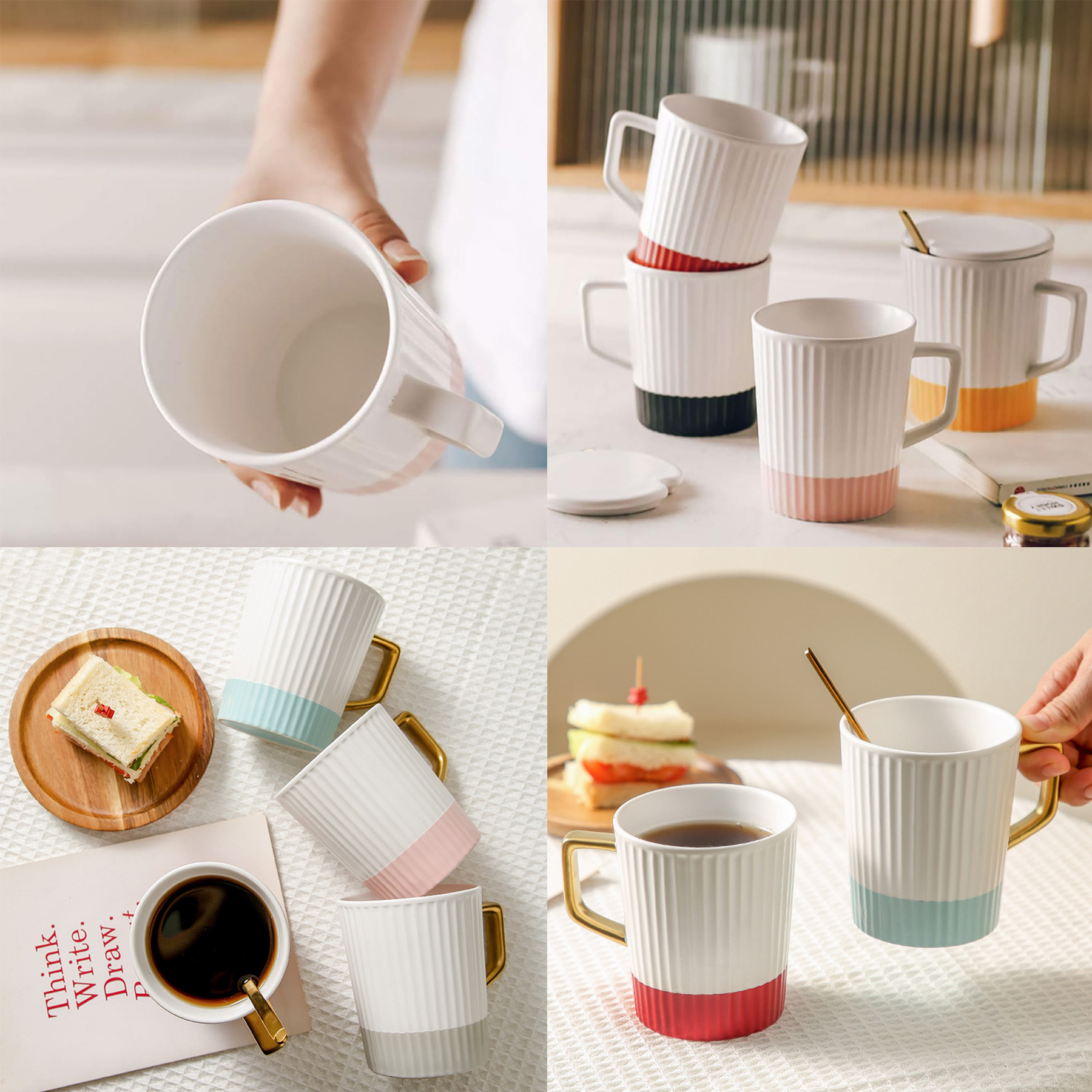 Ceramic Round Office Tea Cup 3