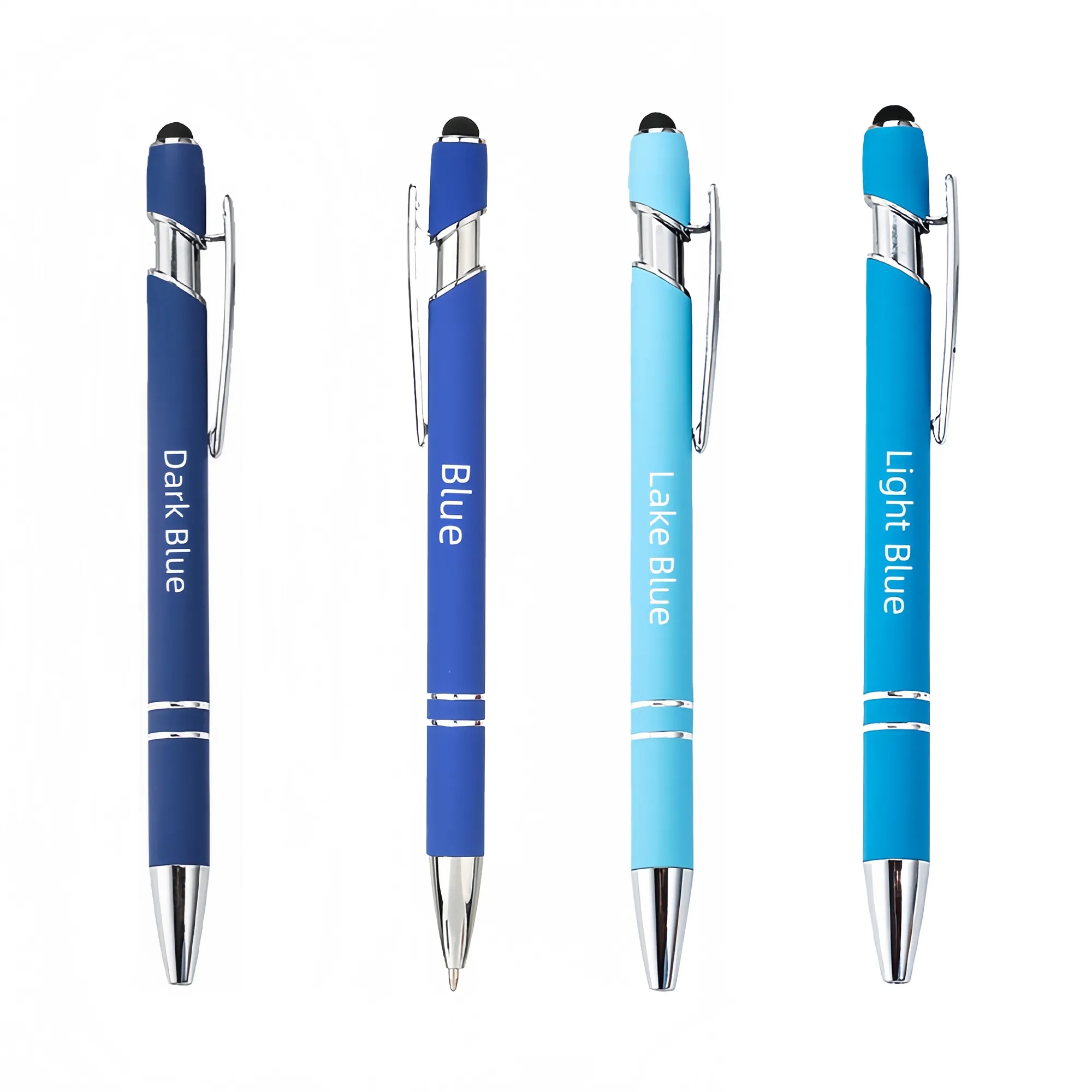 Metal Click Pen With Touchscreen Stylus 4