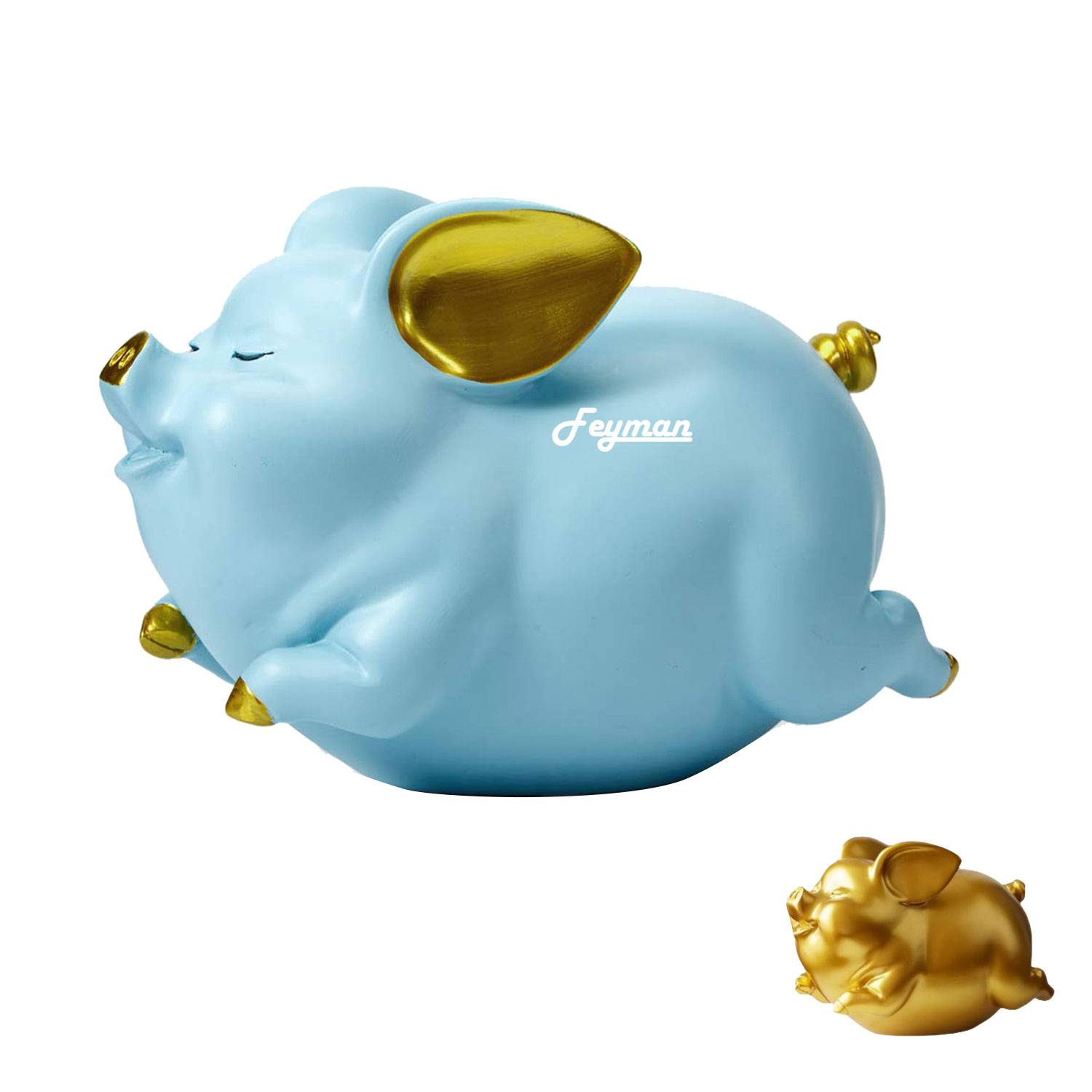 Modern Artistic Home Decor Piggy Bank Ornament 2