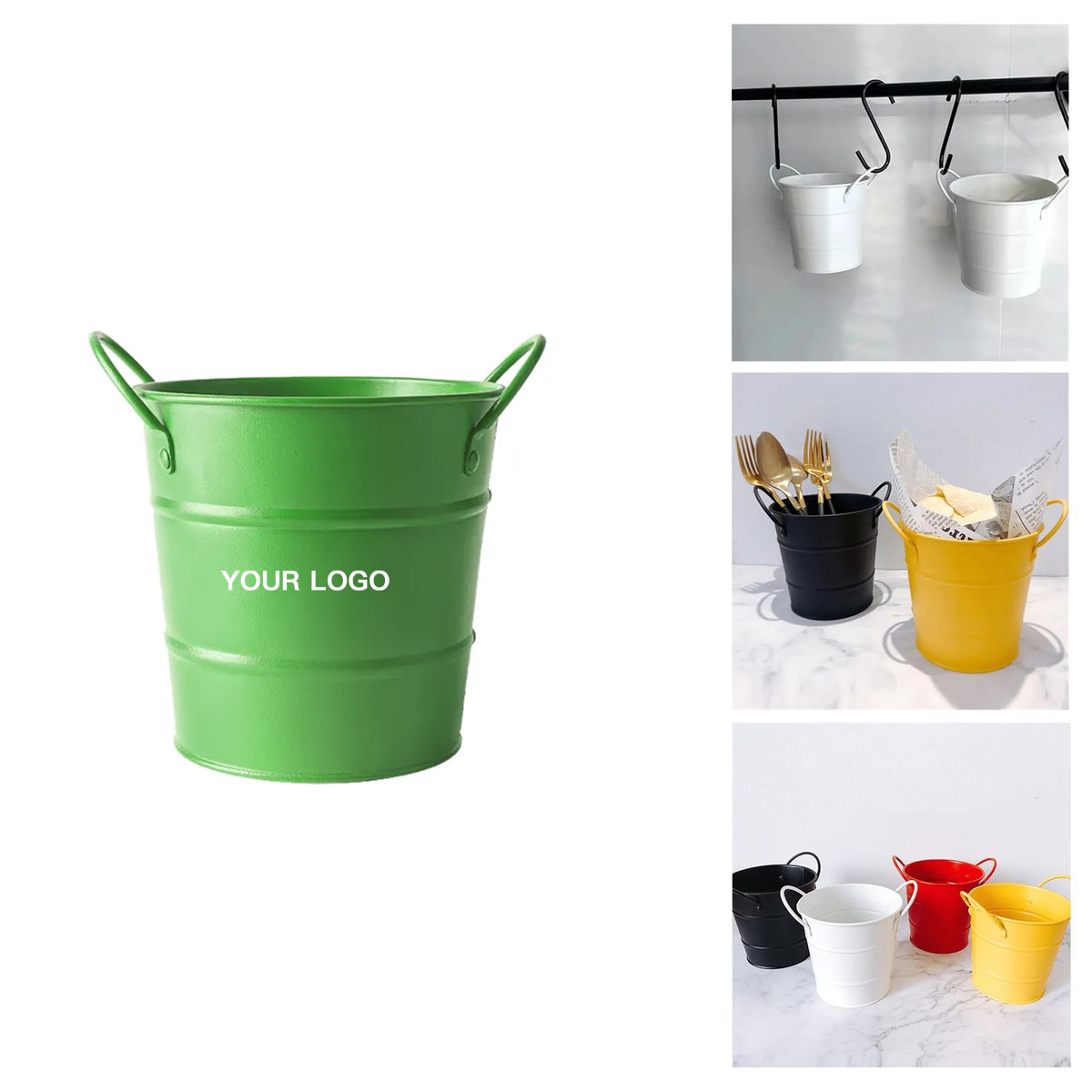 Iron Bucket Snack Container 4 Inch for Appetizers 2