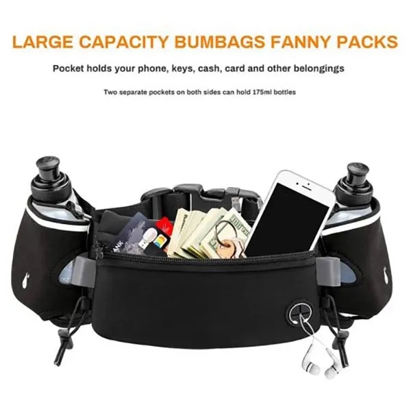 Custom Sports Waist Bag with Water Bottles 7