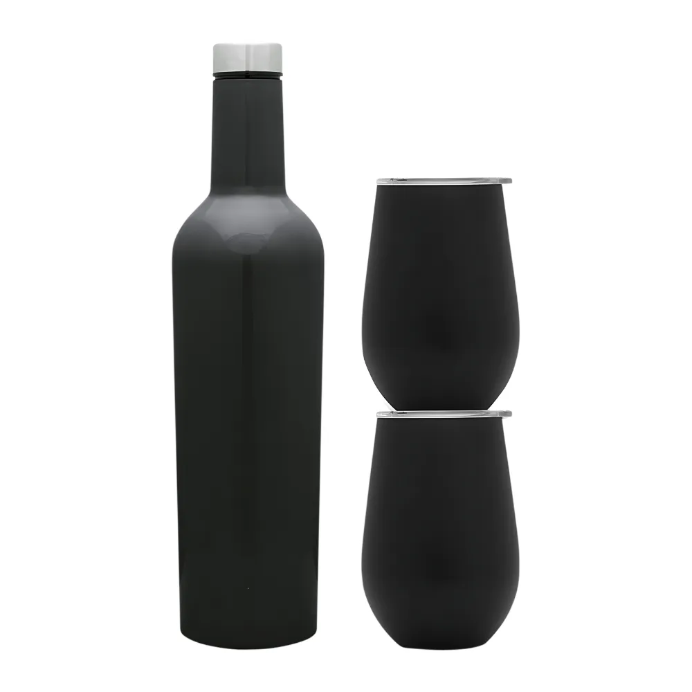 Wine Growler & Tumbler Luxury Gift Set 4