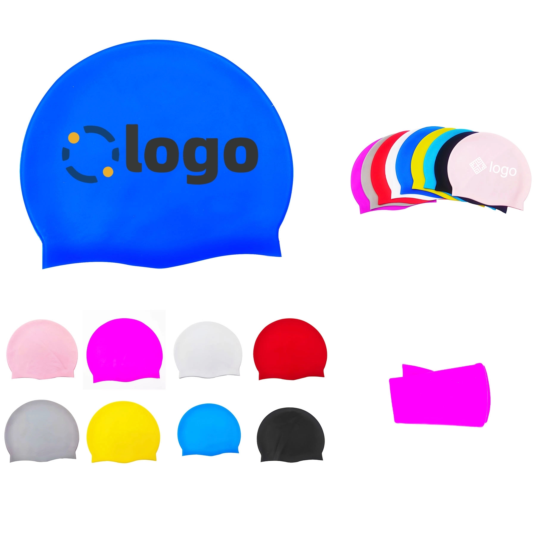Adult Silicone Swimming Cap 1