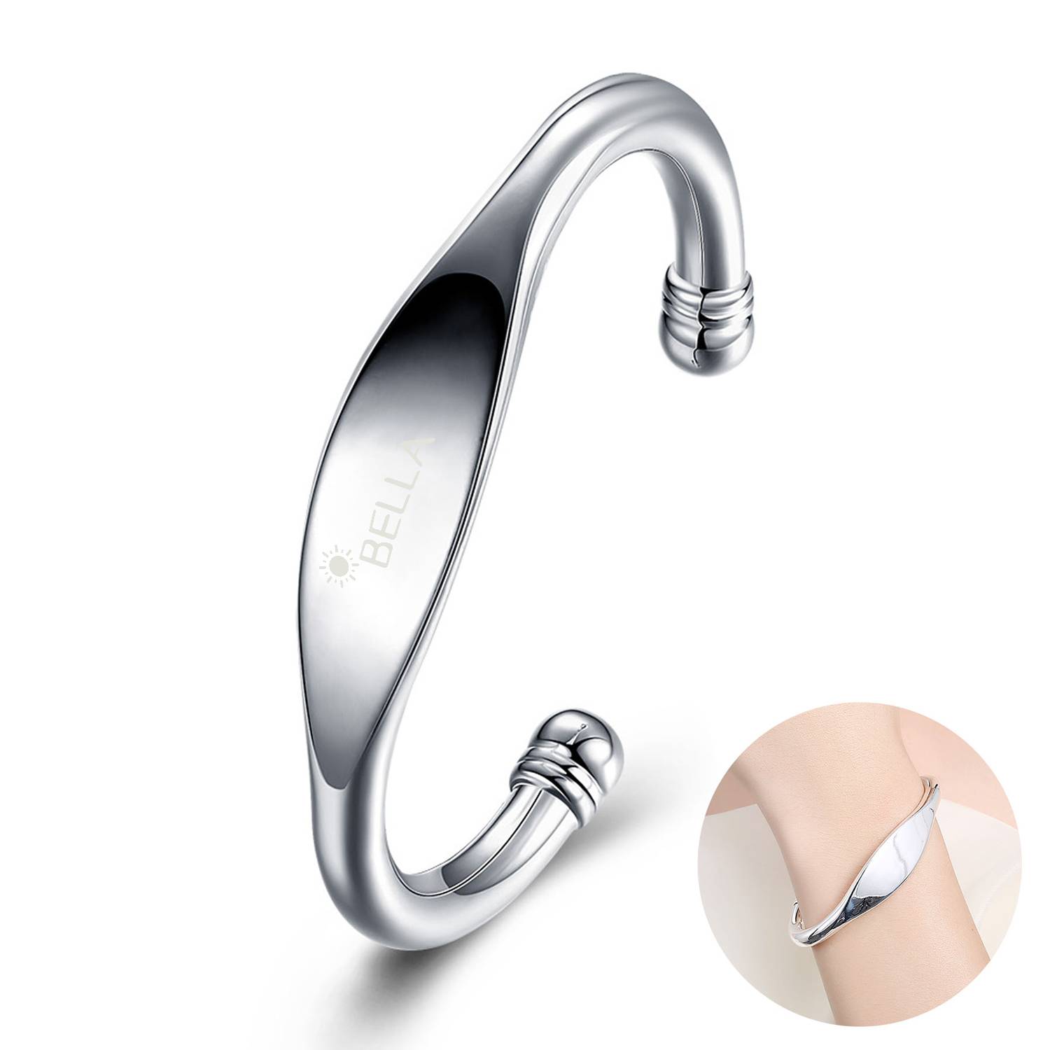 Flat C-shaped Women Bracelet 1