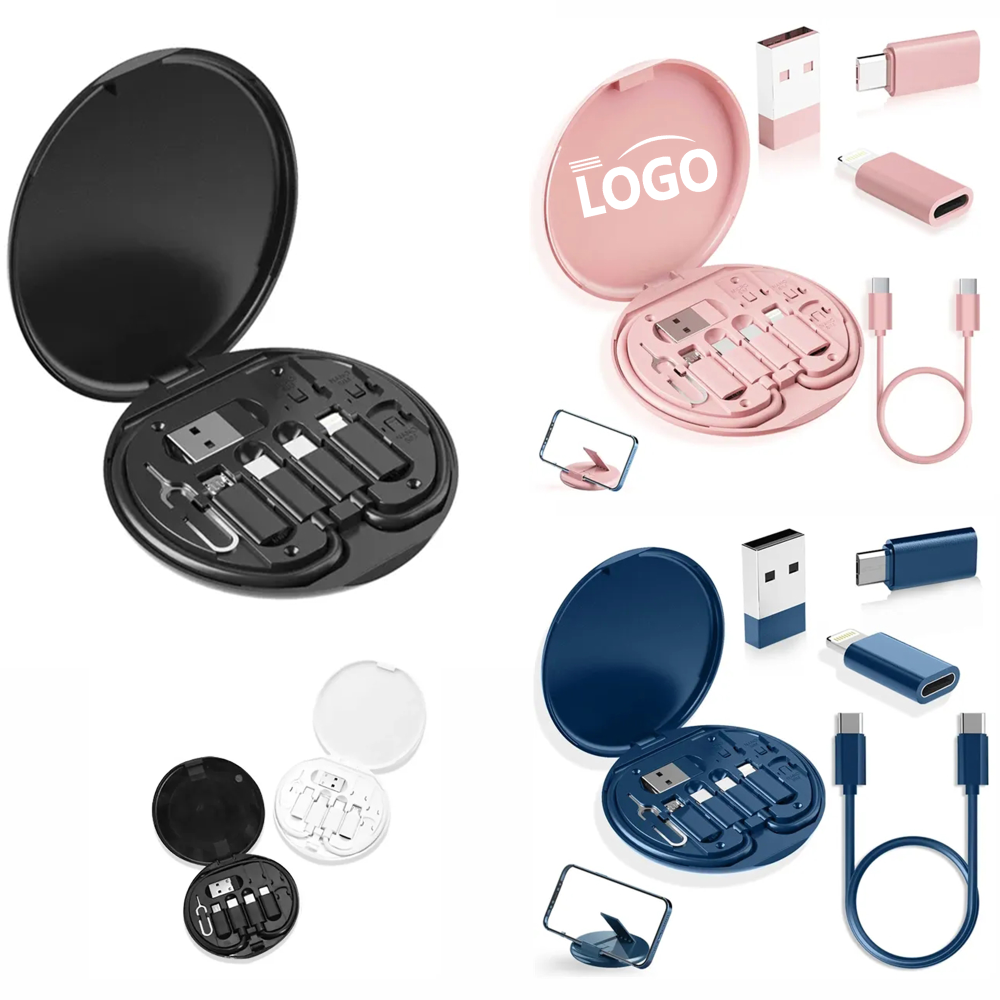 Fast Charging Multi-function Data Cable Storage Box MOQ10pcs 2