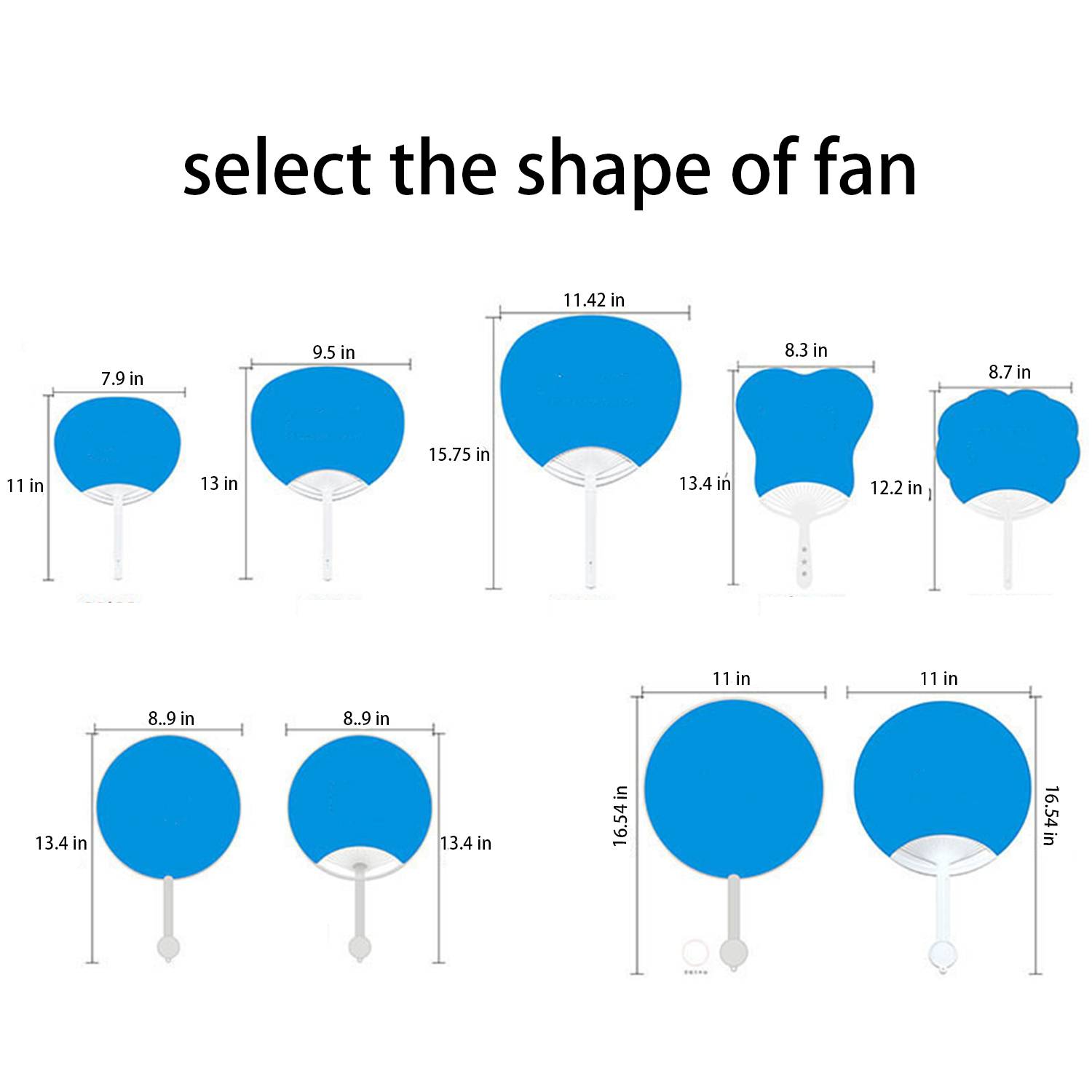 Customizable handle-free fan 6