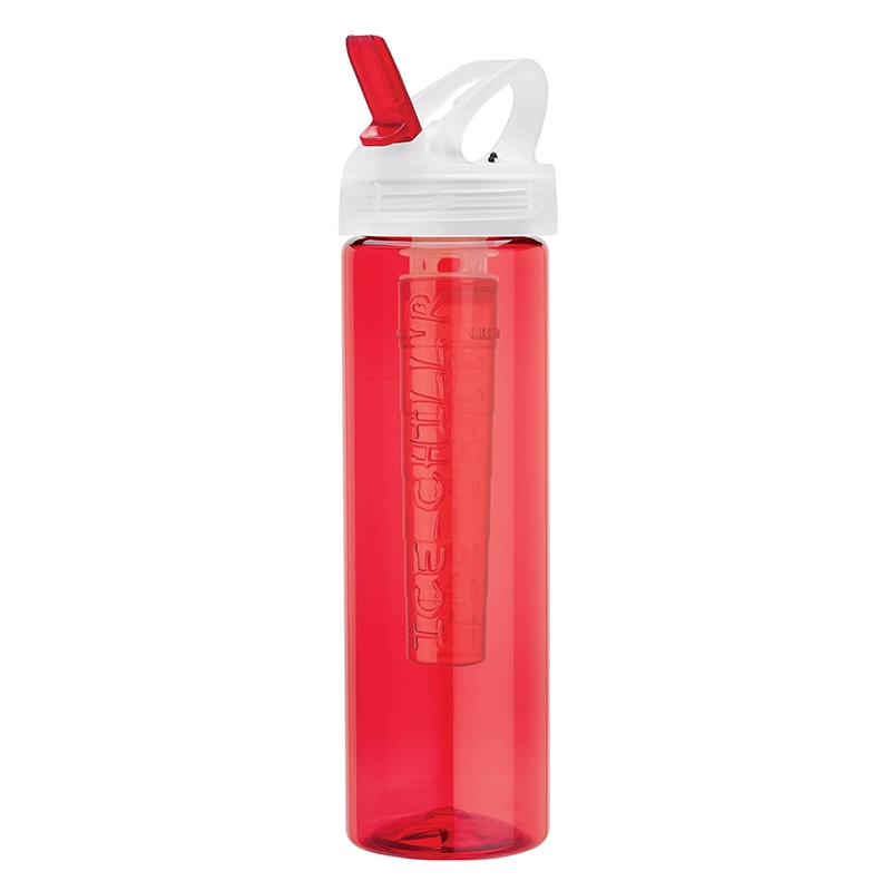 Newport 25 oz. PET Bottle with Flip Spout & Ice Stick 7
