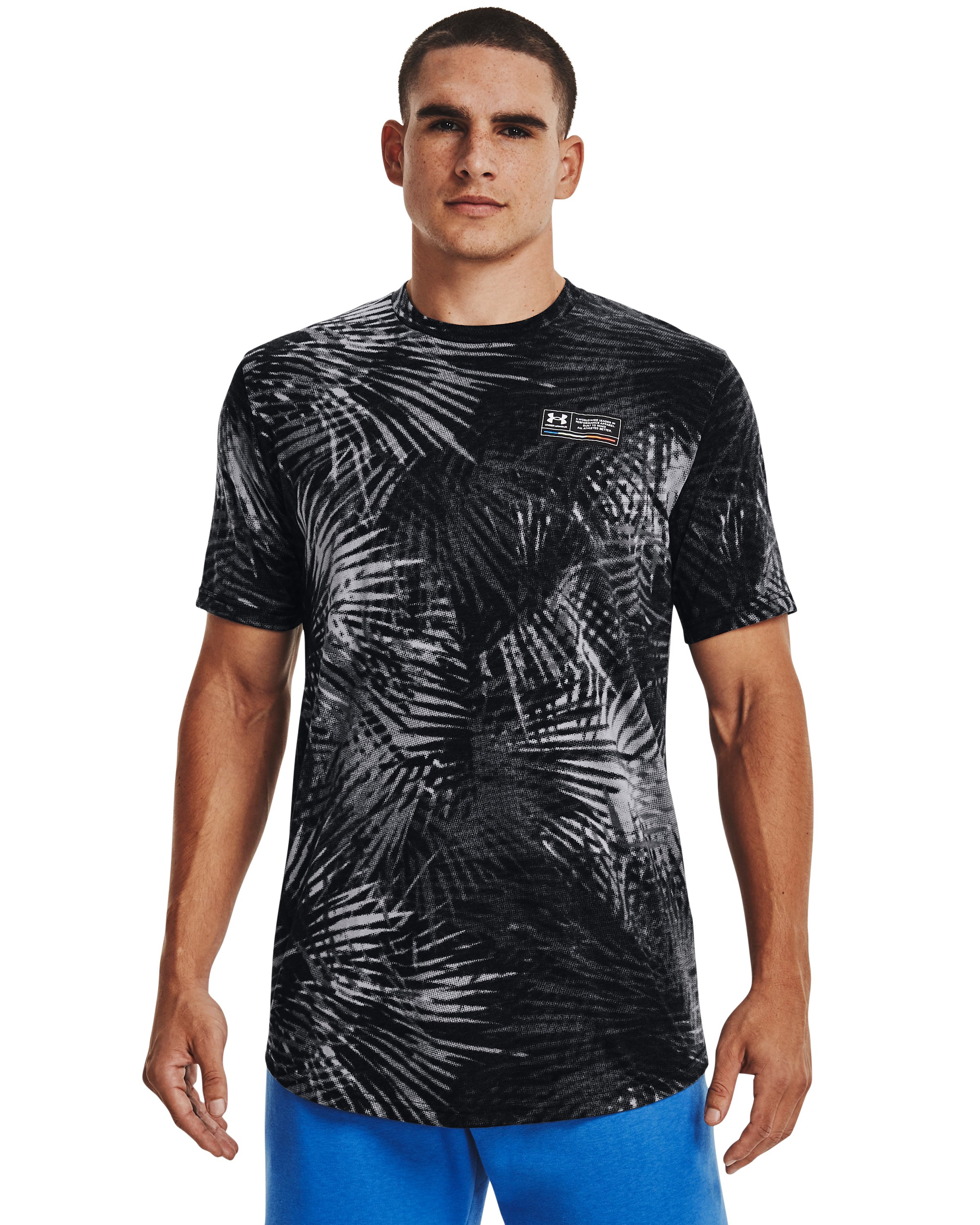 Men's UA Sport Palm Printed Short Sleeve  1