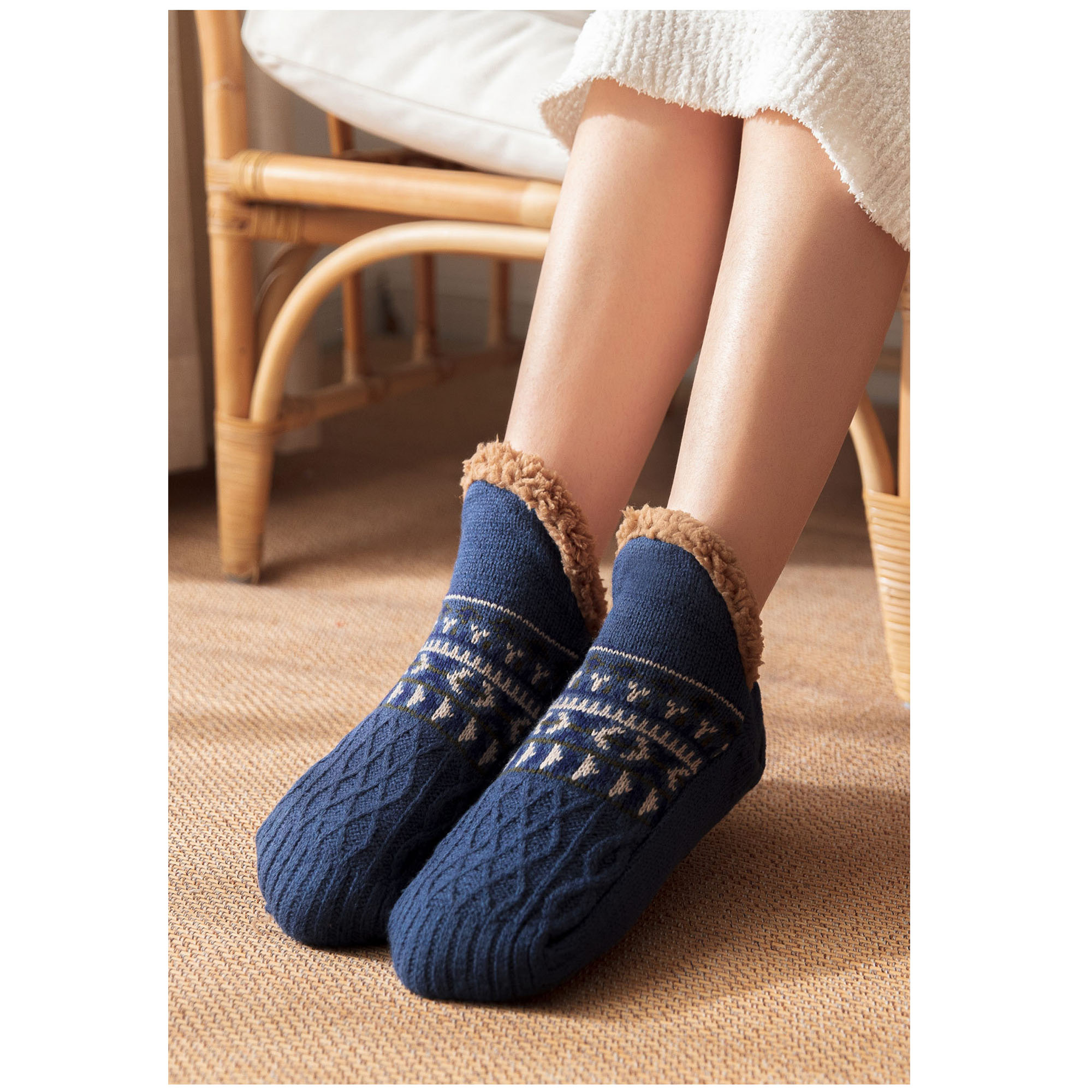 Cozy Winter Floor Socks - Warm Home Fleece Sleep & Snow Socks 6