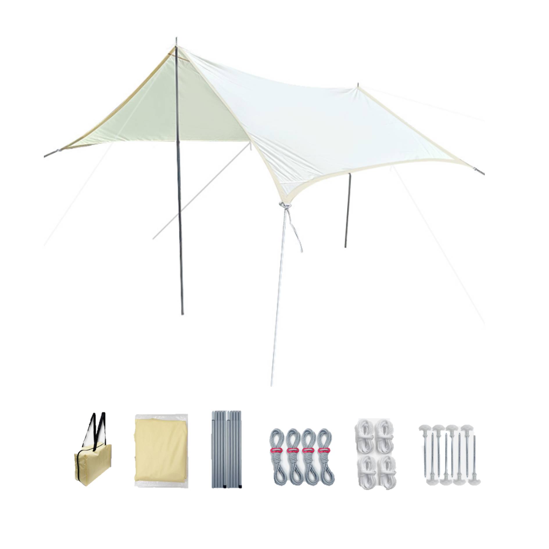 Portable Waterproof Sunshade Fly Tent Tarp 2