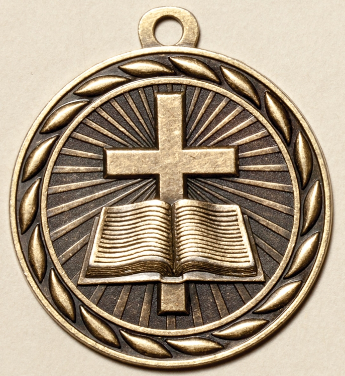 Christian School Medal, 2" 1