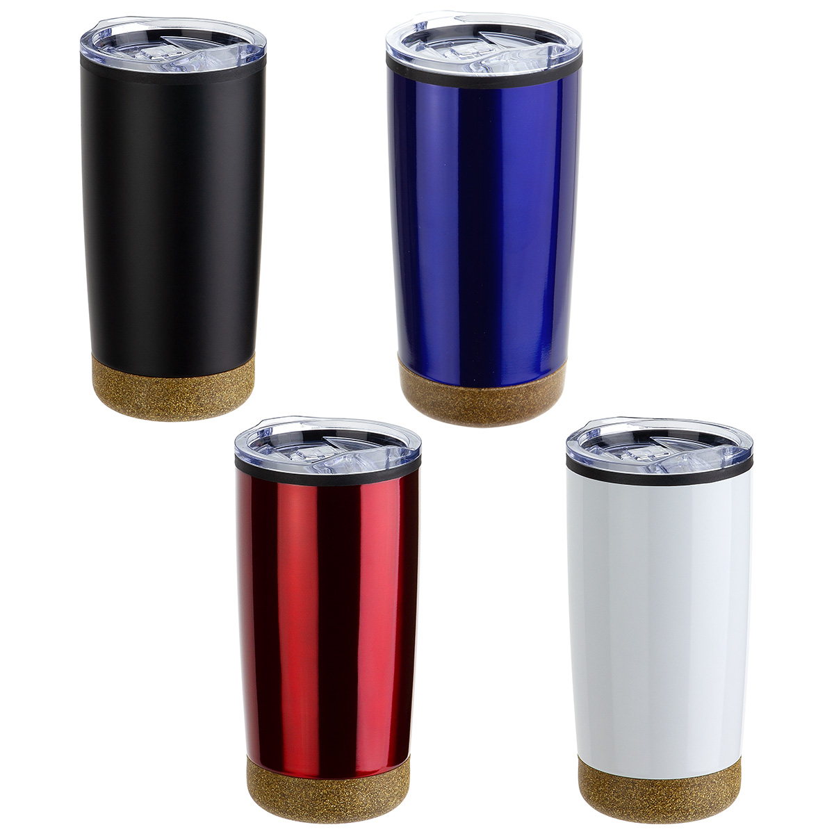 York 20 oz Stainless Steel/Polypropylene Tumbler with Cork Base 19