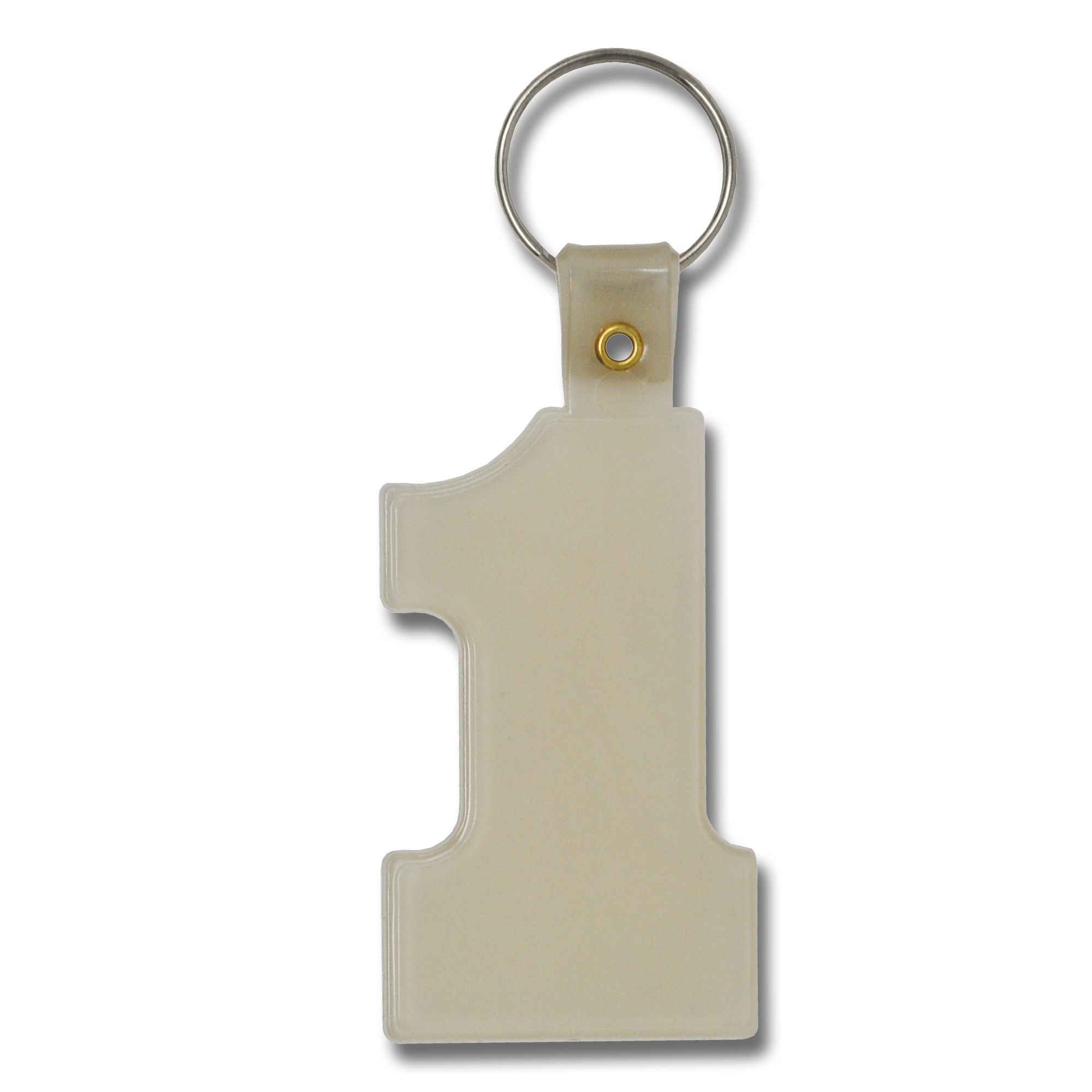 #1 Shaped Glowing Key Tag 1