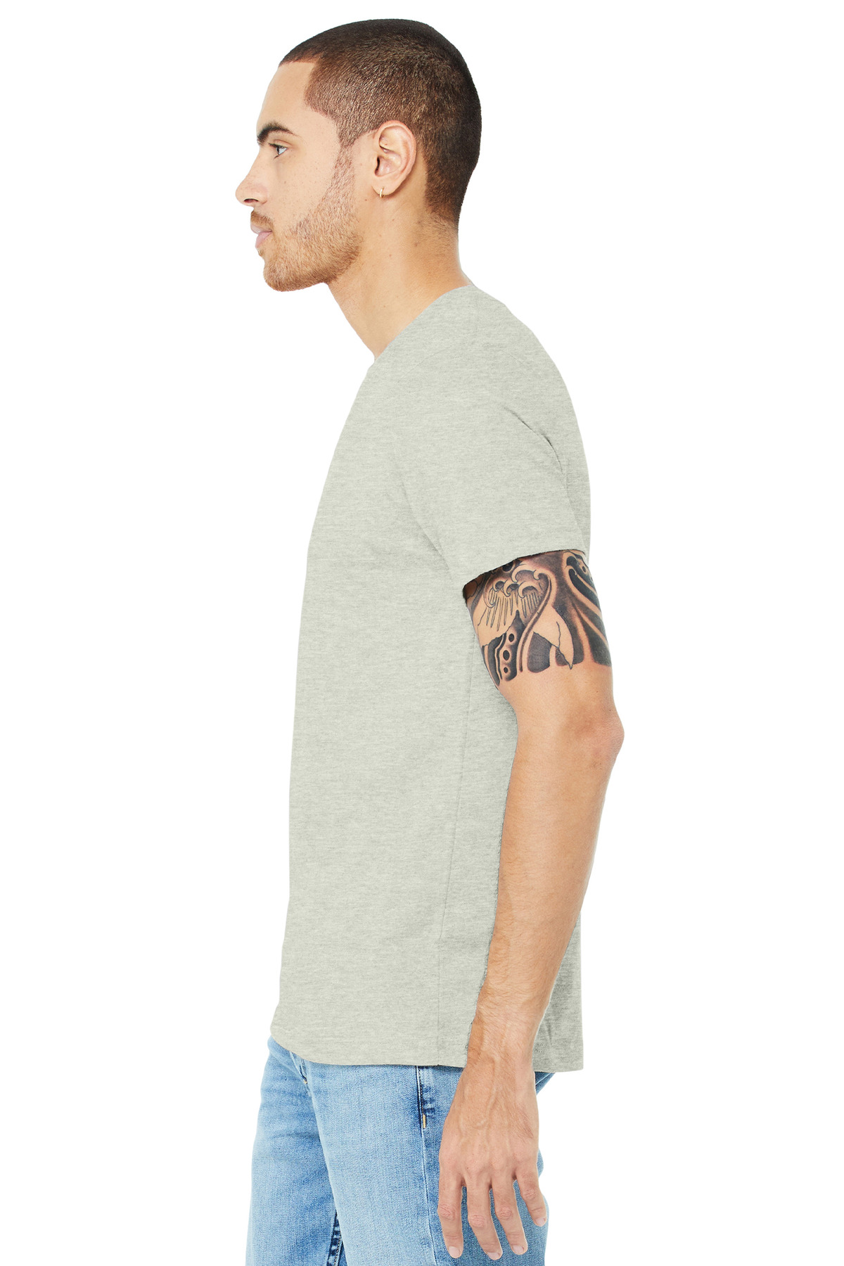 BELLA+CANVAS Unisex Heather CVC Short Sleeve Tee. BC3001CVC 718