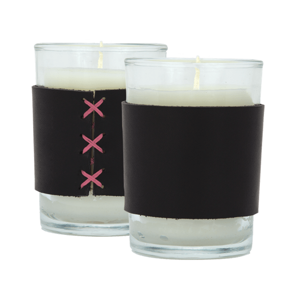 Harper 8 oz. Leather Wrapped Candle 84