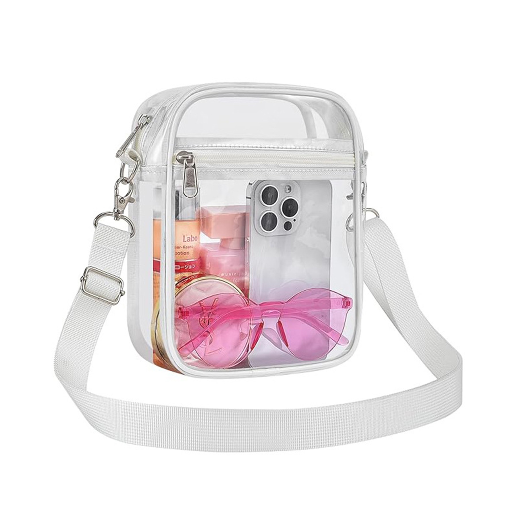 40 Silk PVC Coin Purse Shoulder Crossbody Waterproof Storage 5