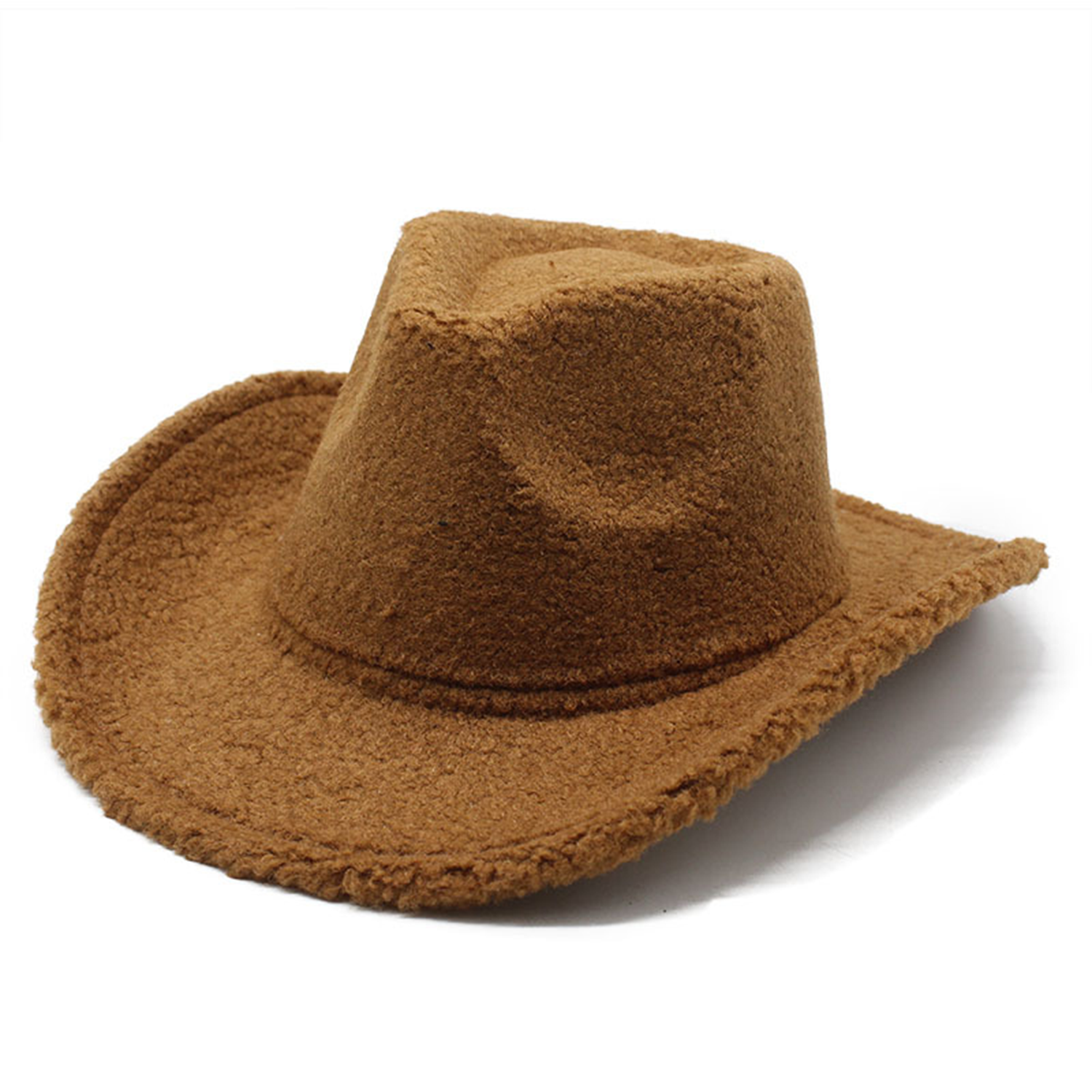 Classic Outdoor Lambhair Western Cowboy Cowgirl Hats 5