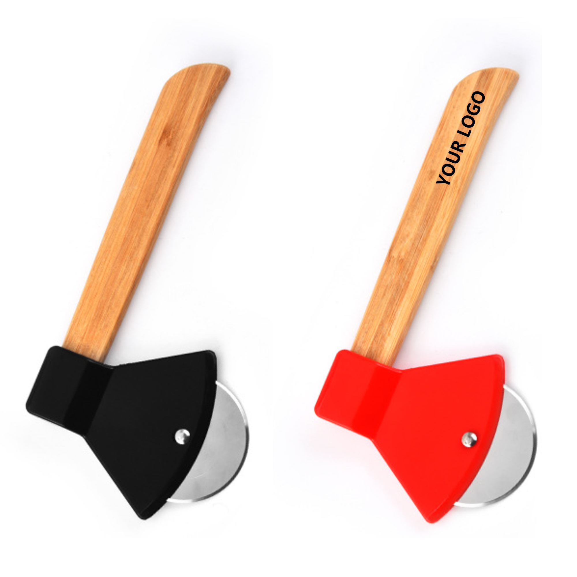 Axe Pizza Cutter With Wooden Handle 1