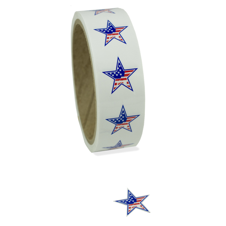 USA Star Label (1" x 1") 2