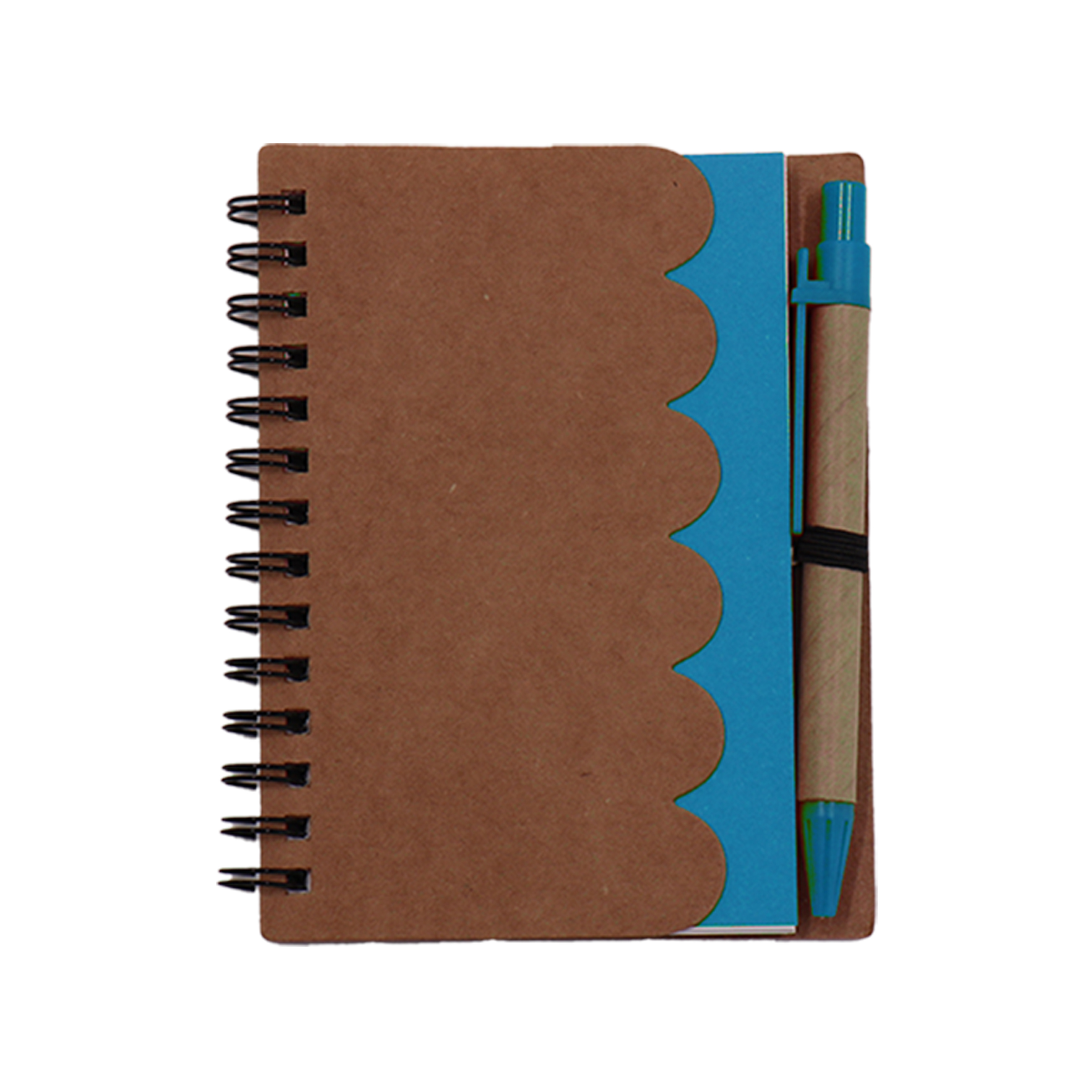 Scalloped Edge Spiral Notebook with Pen 2