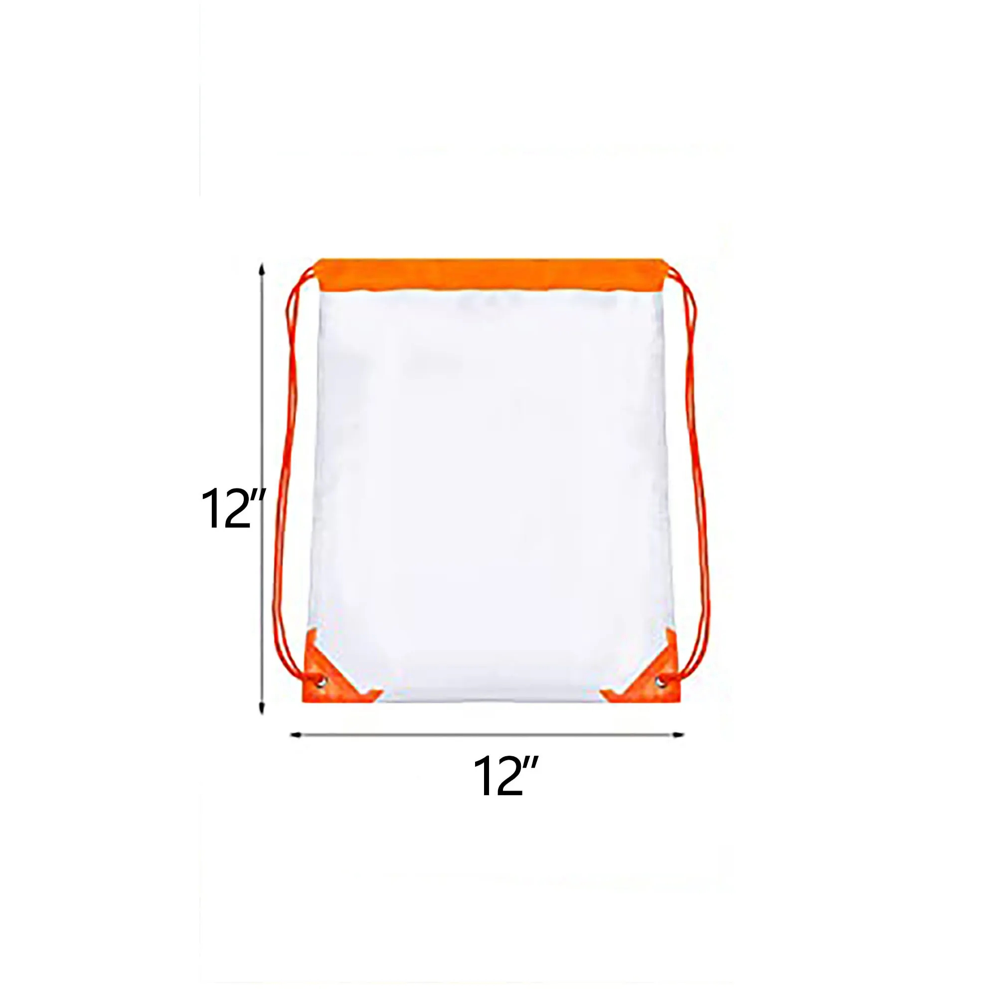 12 x 12 Inch PVC Drawstring Backpack 2