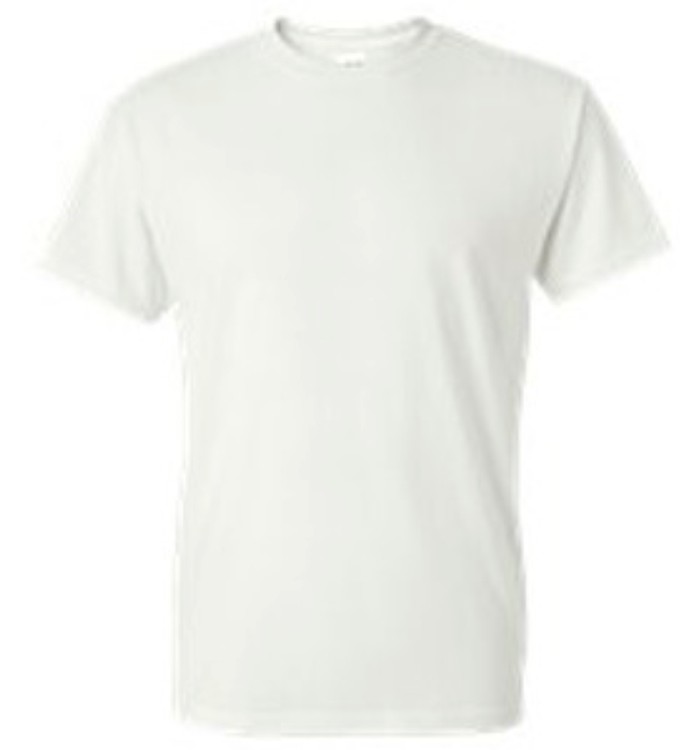 Embroidered G8000 50/50 Dryblend White T-shirt 2