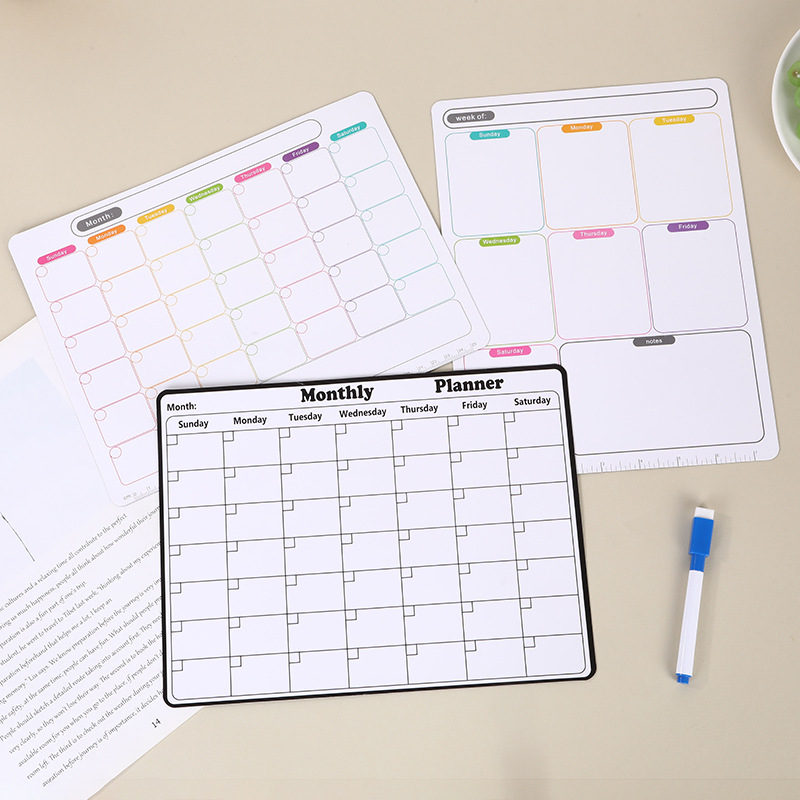 Magnetic Calendar for Refrigerator Monthly Fridge Calendar Whiteboard 7