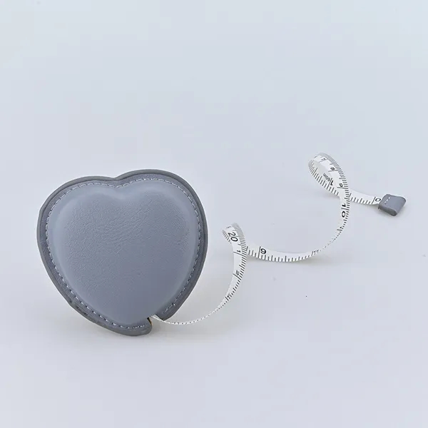 PU Leather Heart-Shaped Mini Tape Measure 4