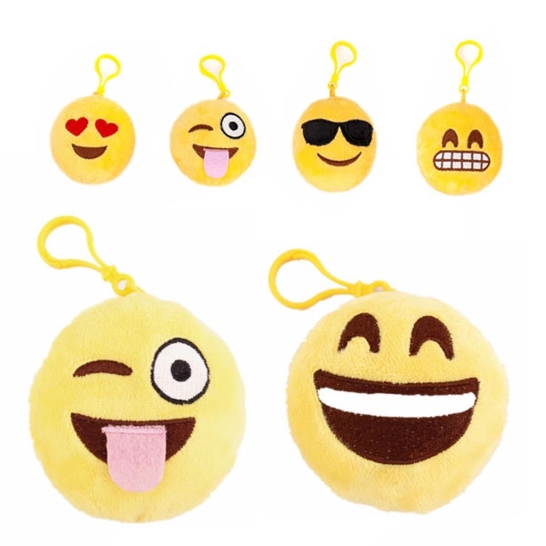 Emoji Smiley Emoticon Plush Keychain 3