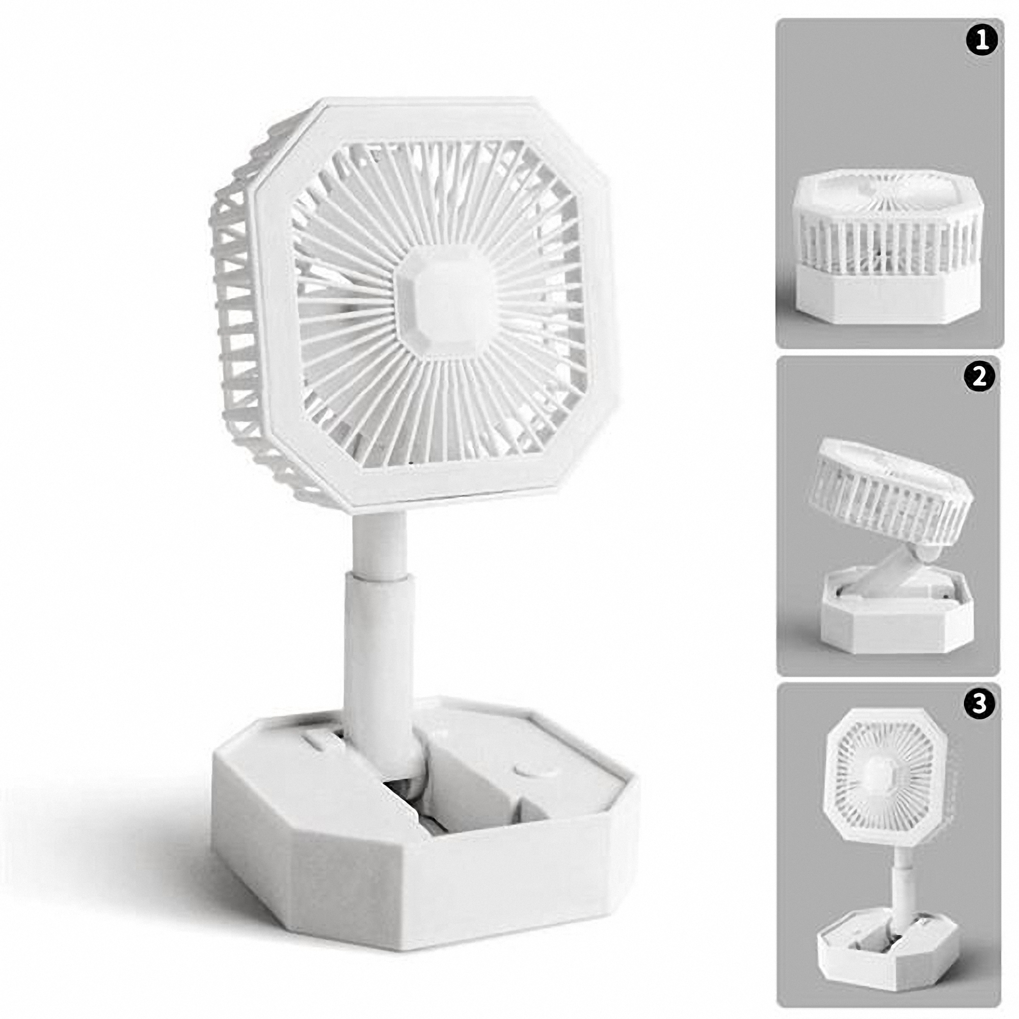 Portable Foldable LED Desk Fan 4
