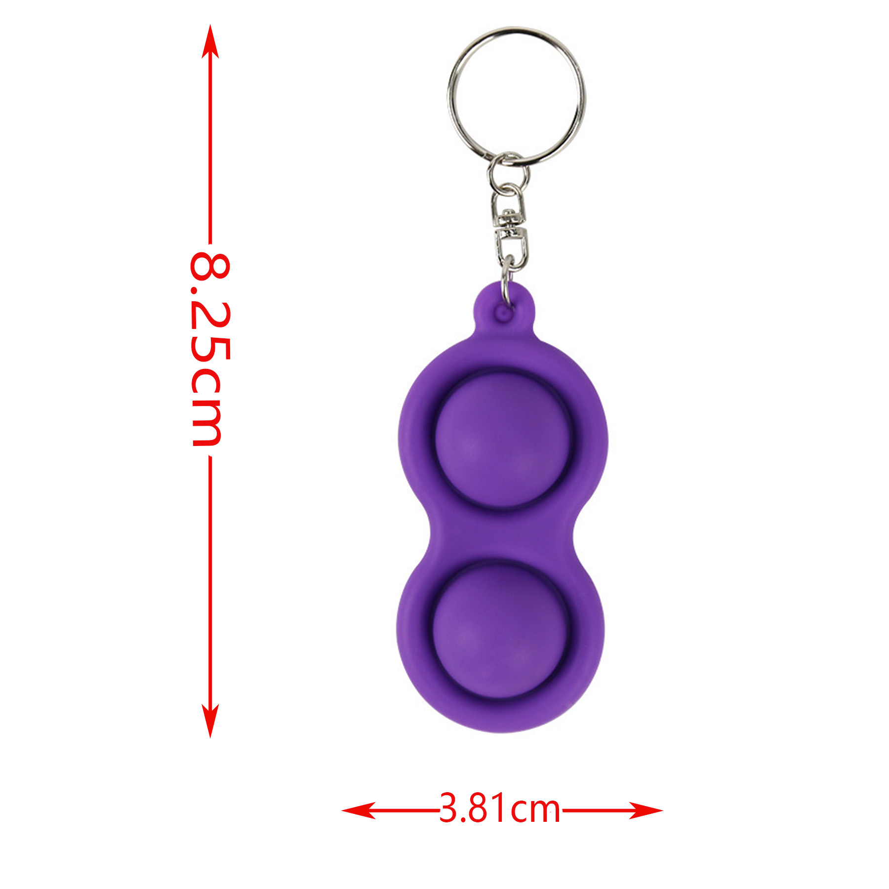 Push Bubble Fidget Toy Keychain 3