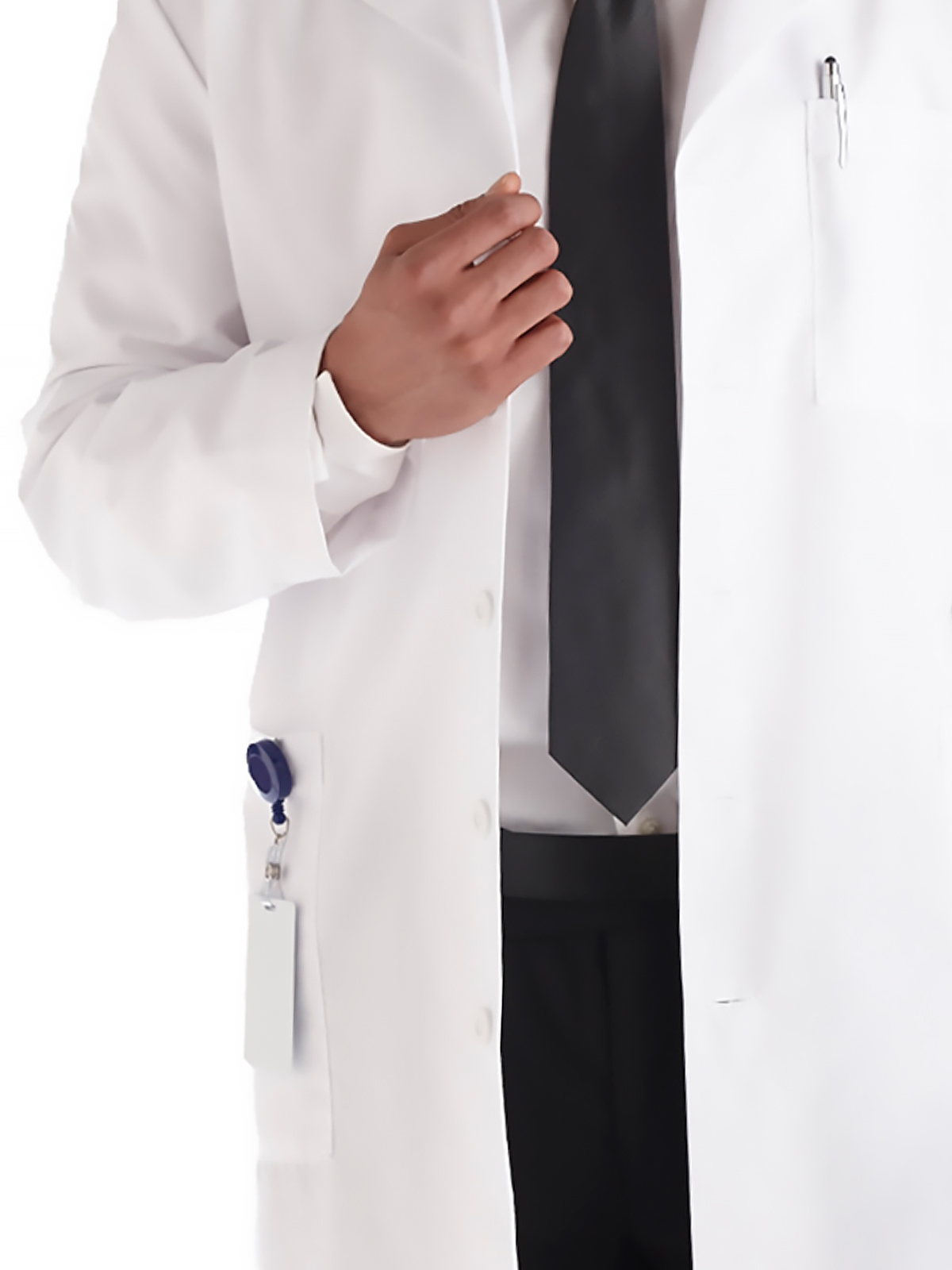 Meta Labwear - Men's Five-Pocket 40" Full-Length Long Lab Coat 4