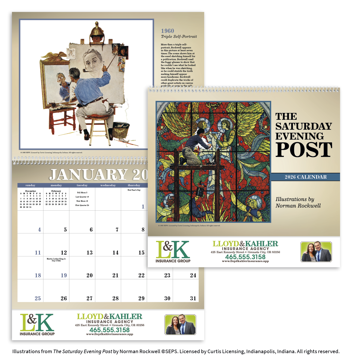 Triumph® Calendars The Saturday Evening Post Illustrations by Norman Rockwell Calendar 60