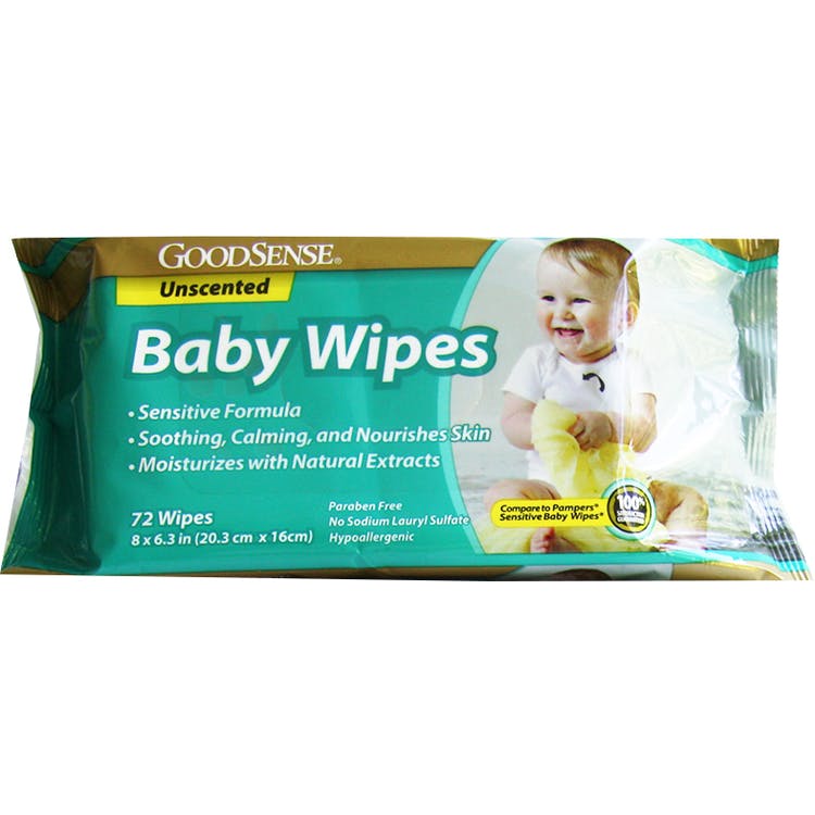 Baby Wipes - Unscented 72 Pack 1