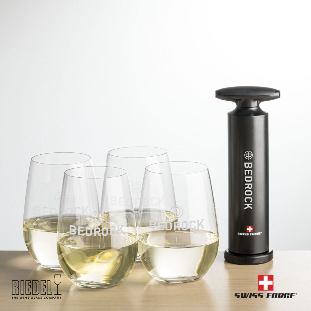 Swiss Force® Effortless Opener & RIEDEL Stemless 2
