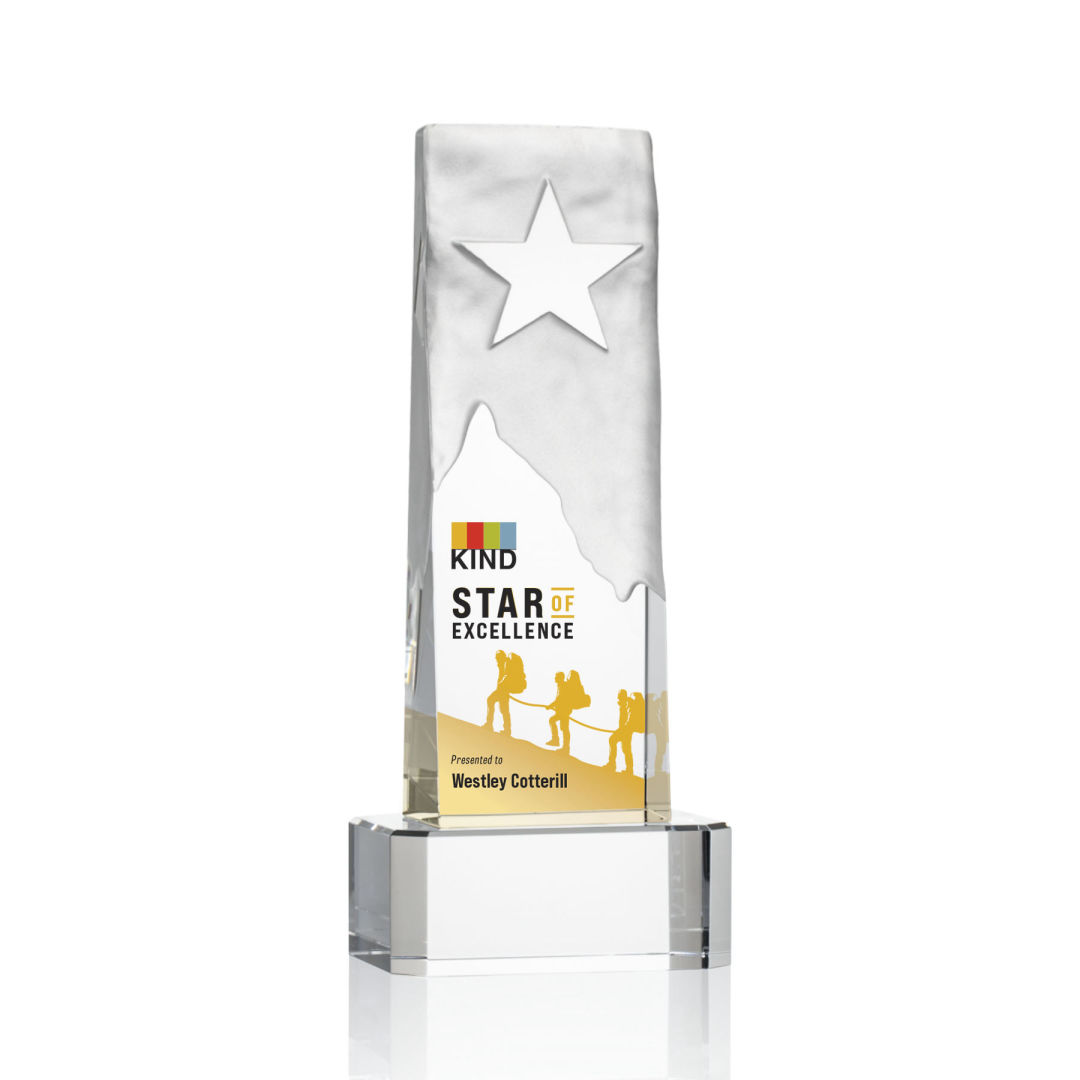 Stapleton Star VividPrint™ Award on Base - Clear 4