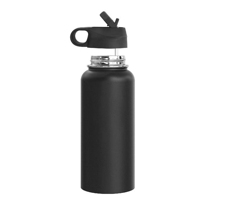 Double Wall Stainless Steel Water Bottle with Straw, 32 oz. 4