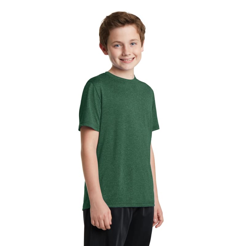 Sport-Tek Youth Heather Contender Tee. 20