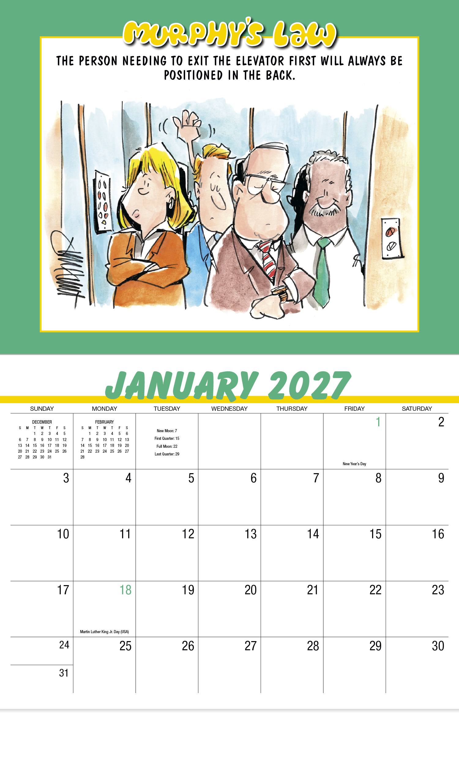 HotLine® Products Murphy's Law Appointment Calendar - Stapled 30