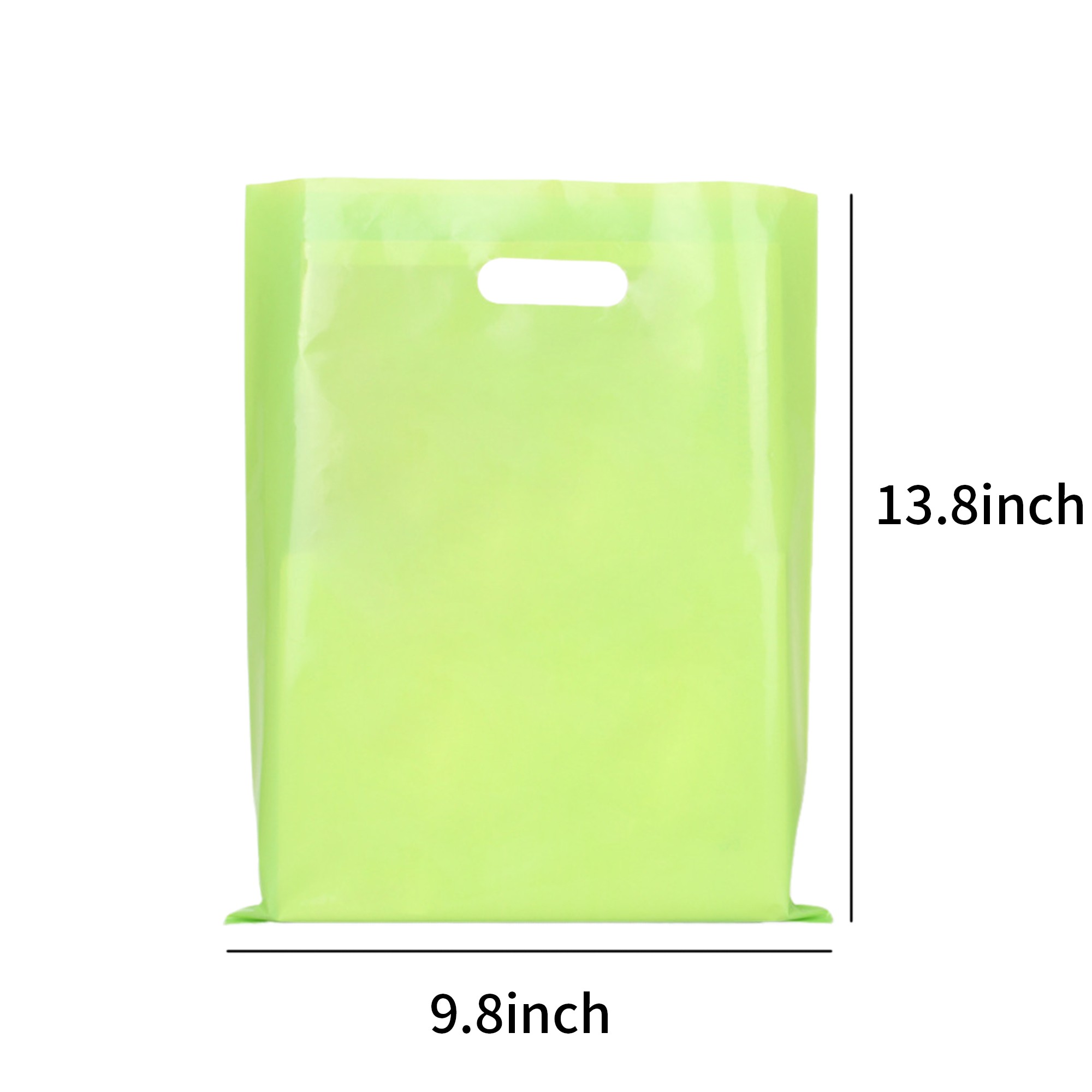 Polyethylene Die Cut Plastic Bag 9.8" x 13.8" 4