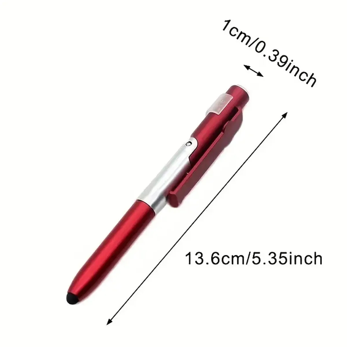 Folding Ballpoint Stylus Touch Pen Flashlight Phone Holder 1