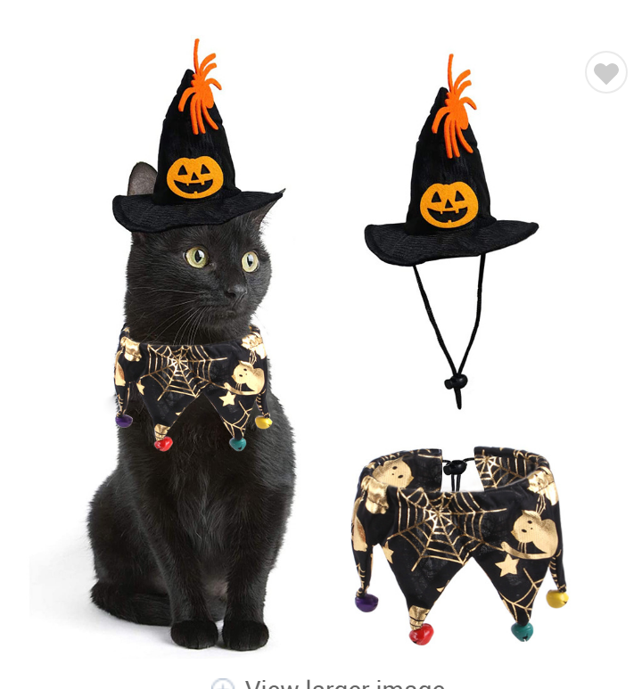 Cat Accessories Pets Halloween Set 3
