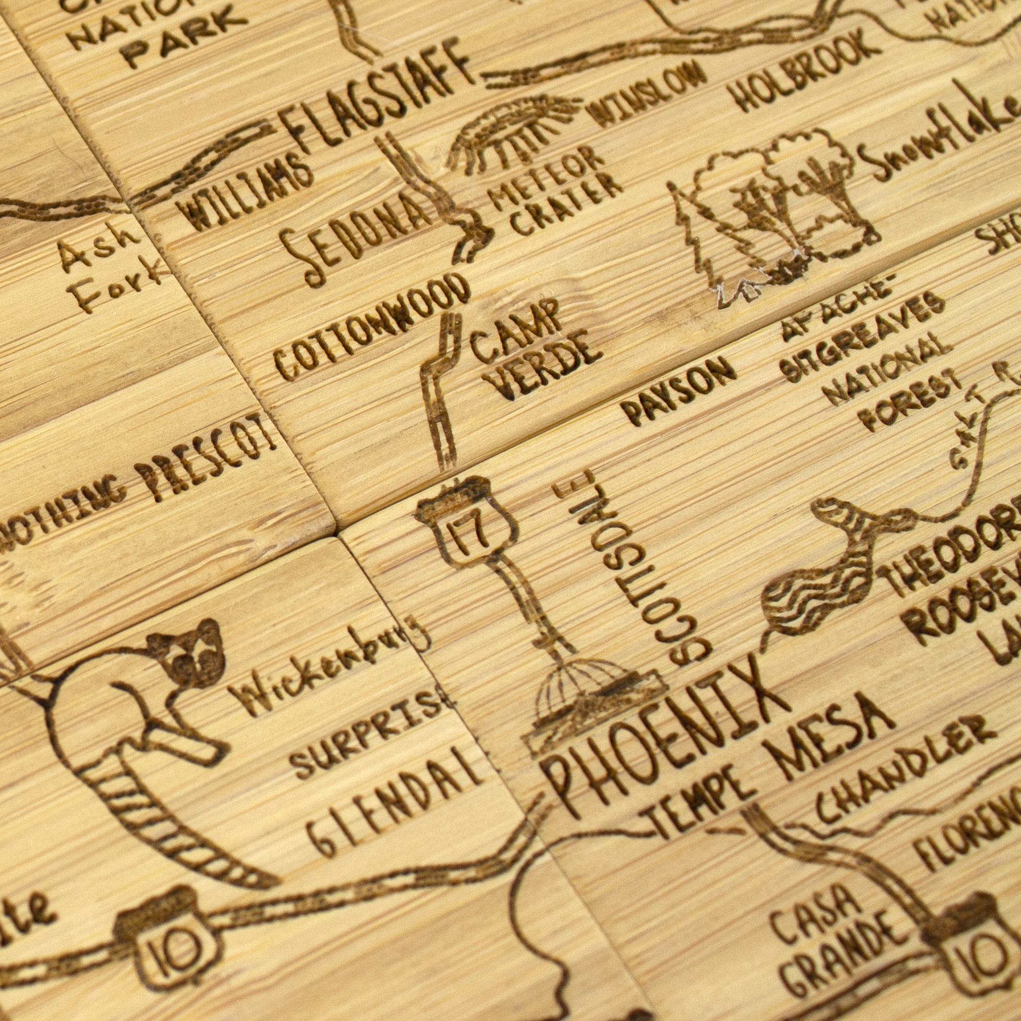 Arizona Puzzle Coaster Set 3