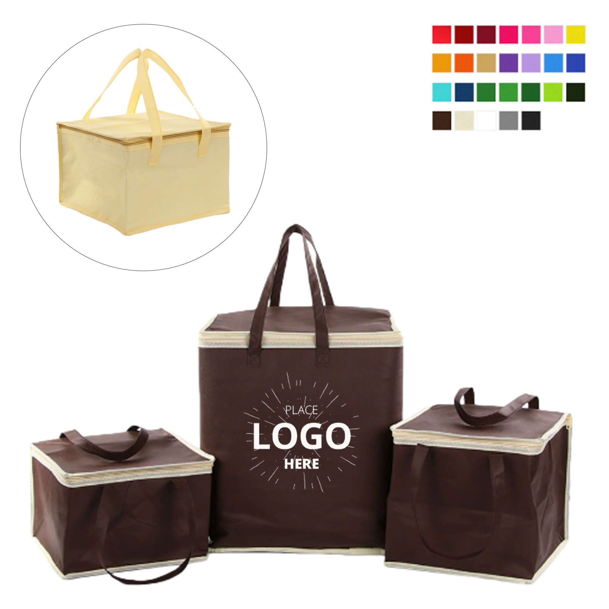 Reusable Non Woven Insulated Lunch Tote Bag 2